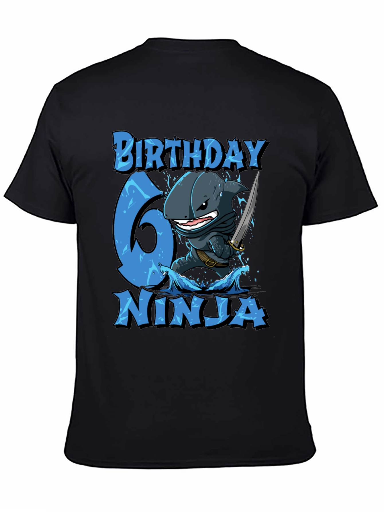 Birthday Ninja Shark Boys T-Shirt