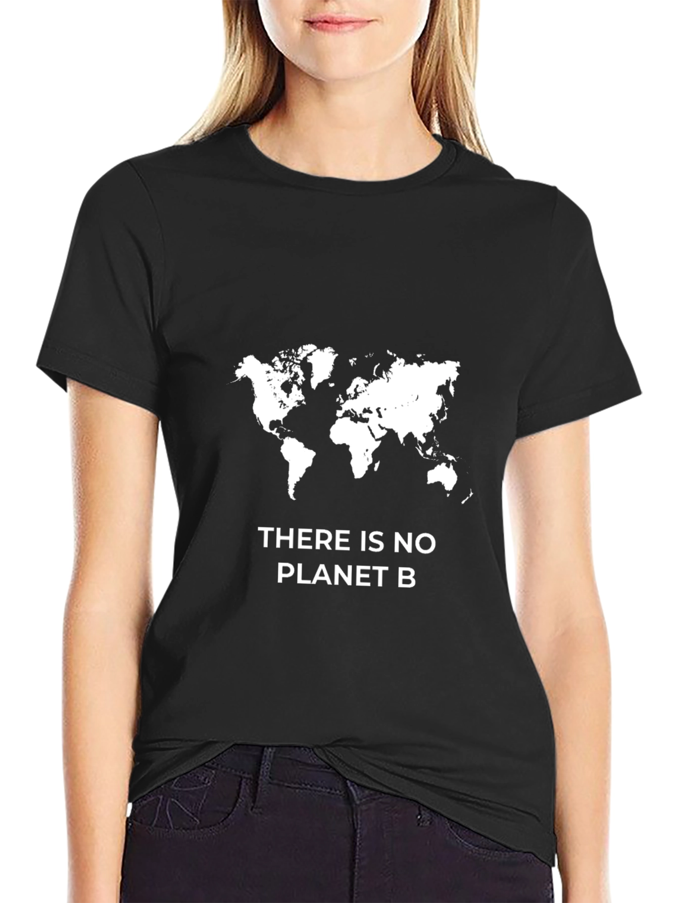 Planet B T-Shirt - Earth Map Design