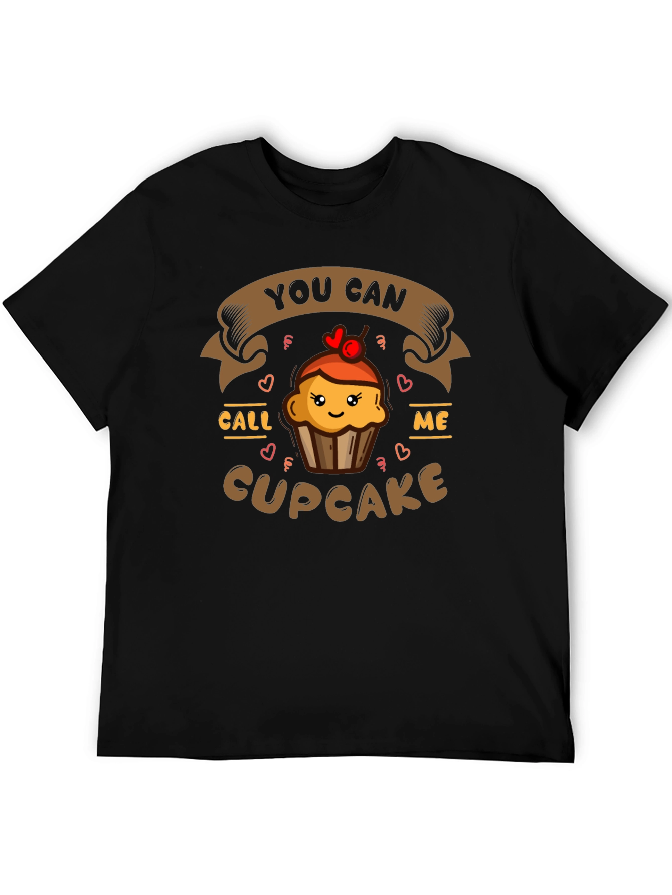 Call Me Cupcake Graphic Tee - Black