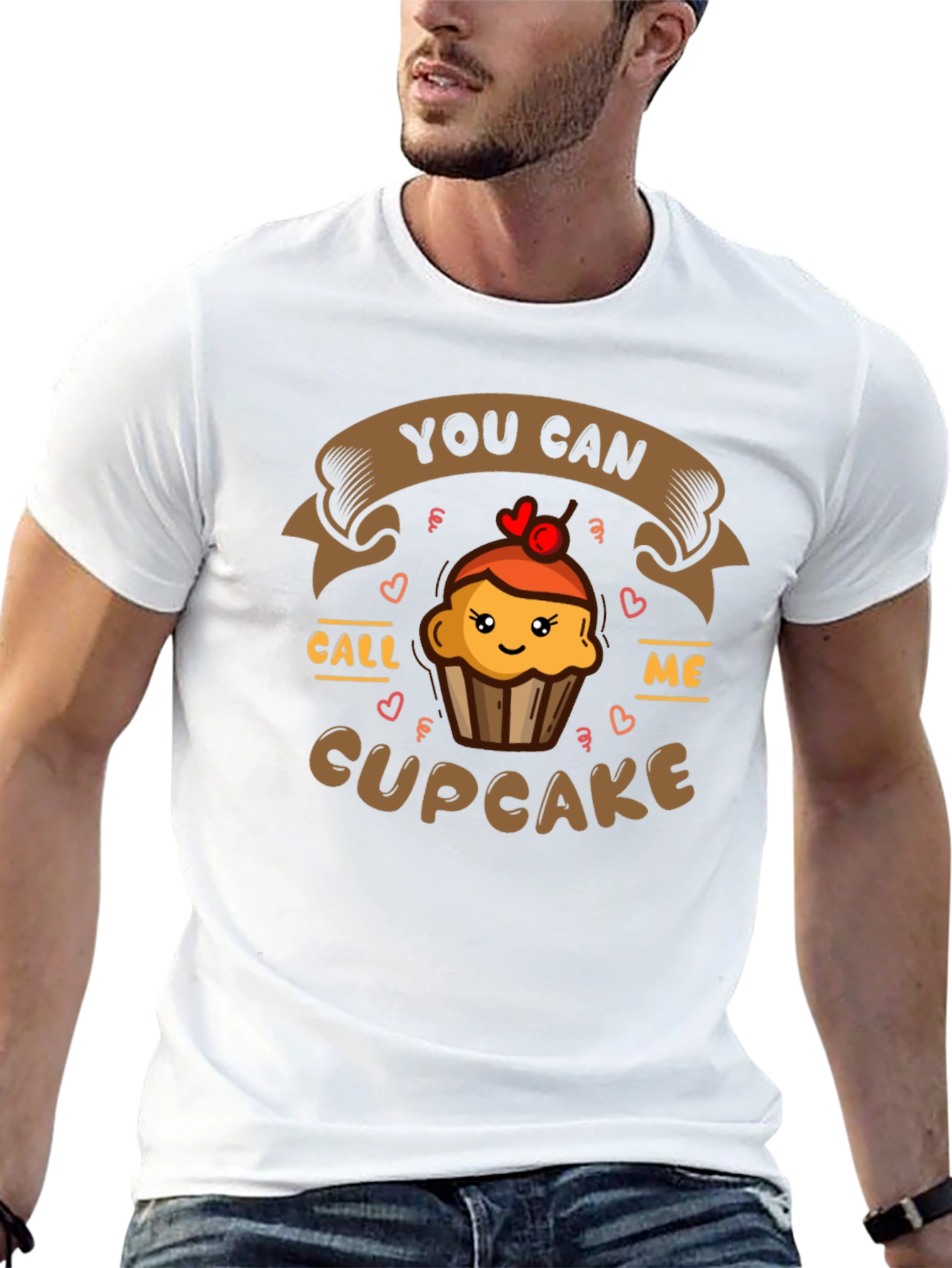 Call Me Cupcake Graphic Tee - Black