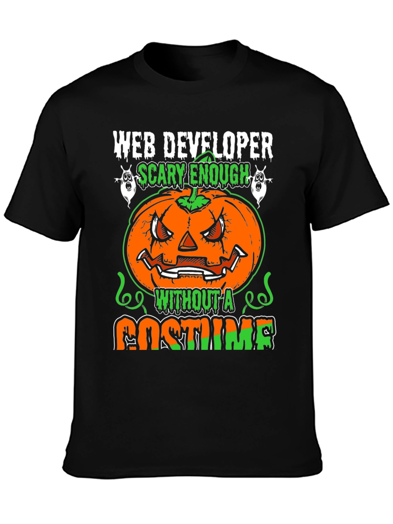 Scary Web Developer Halloween T-Shirt