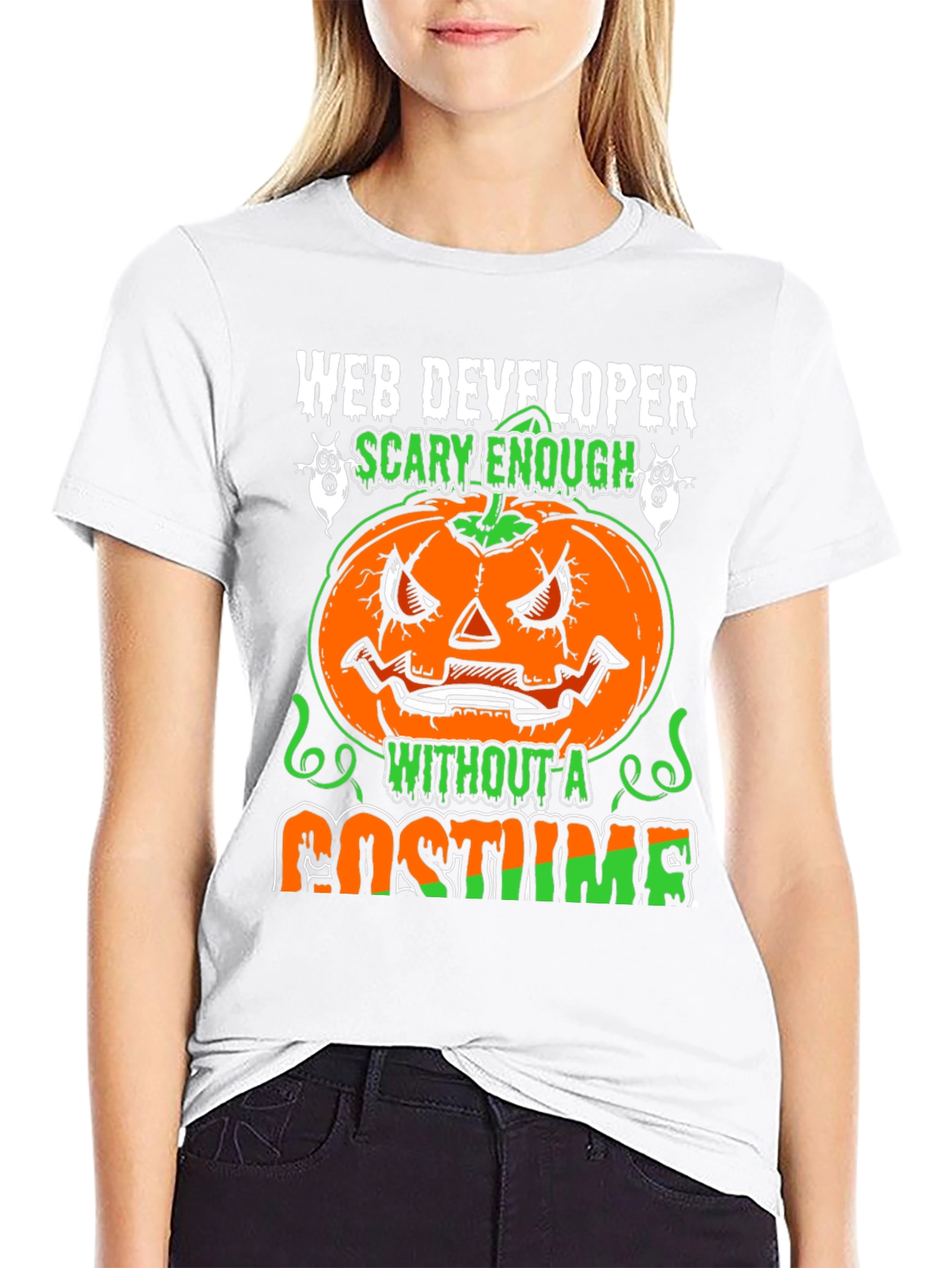 Scary Web Developer Halloween T-Shirt