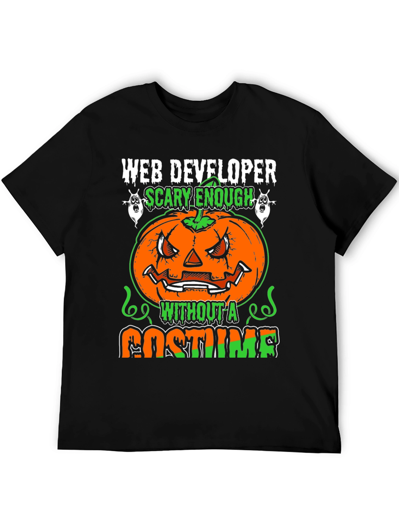 Scary Web Developer Halloween T-Shirt