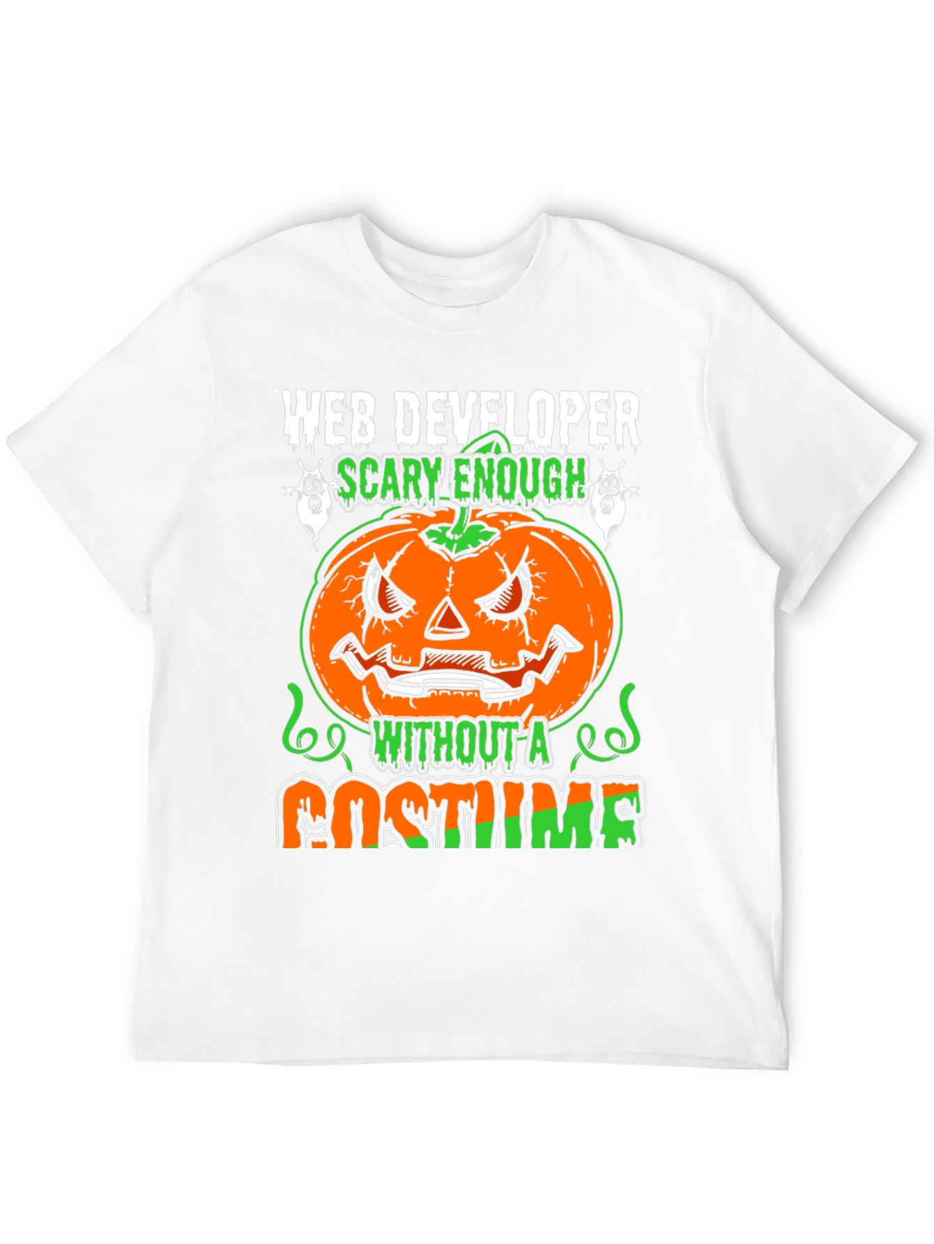 Scary Web Developer Halloween T-Shirt