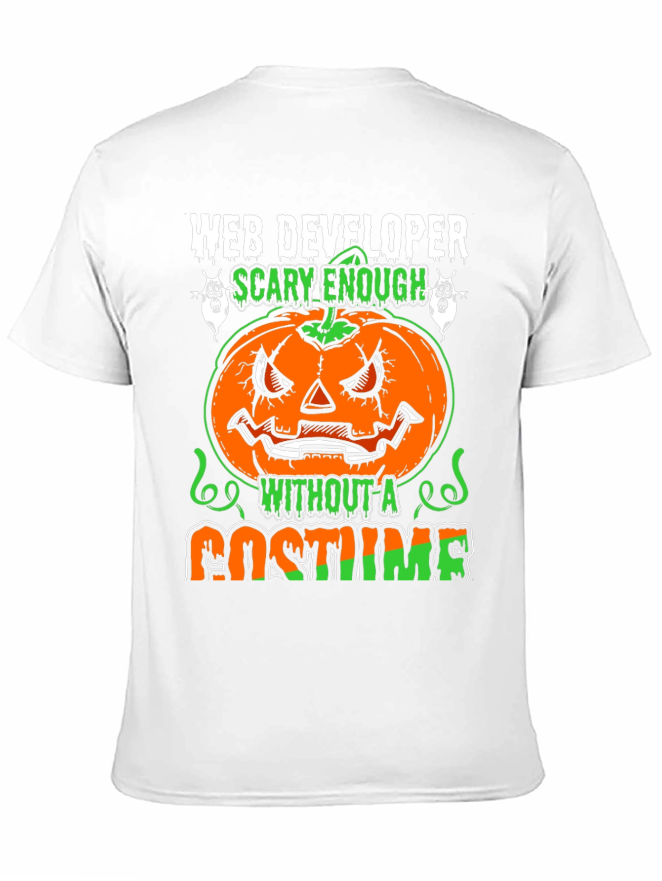 Scary Web Developer Halloween T-Shirt