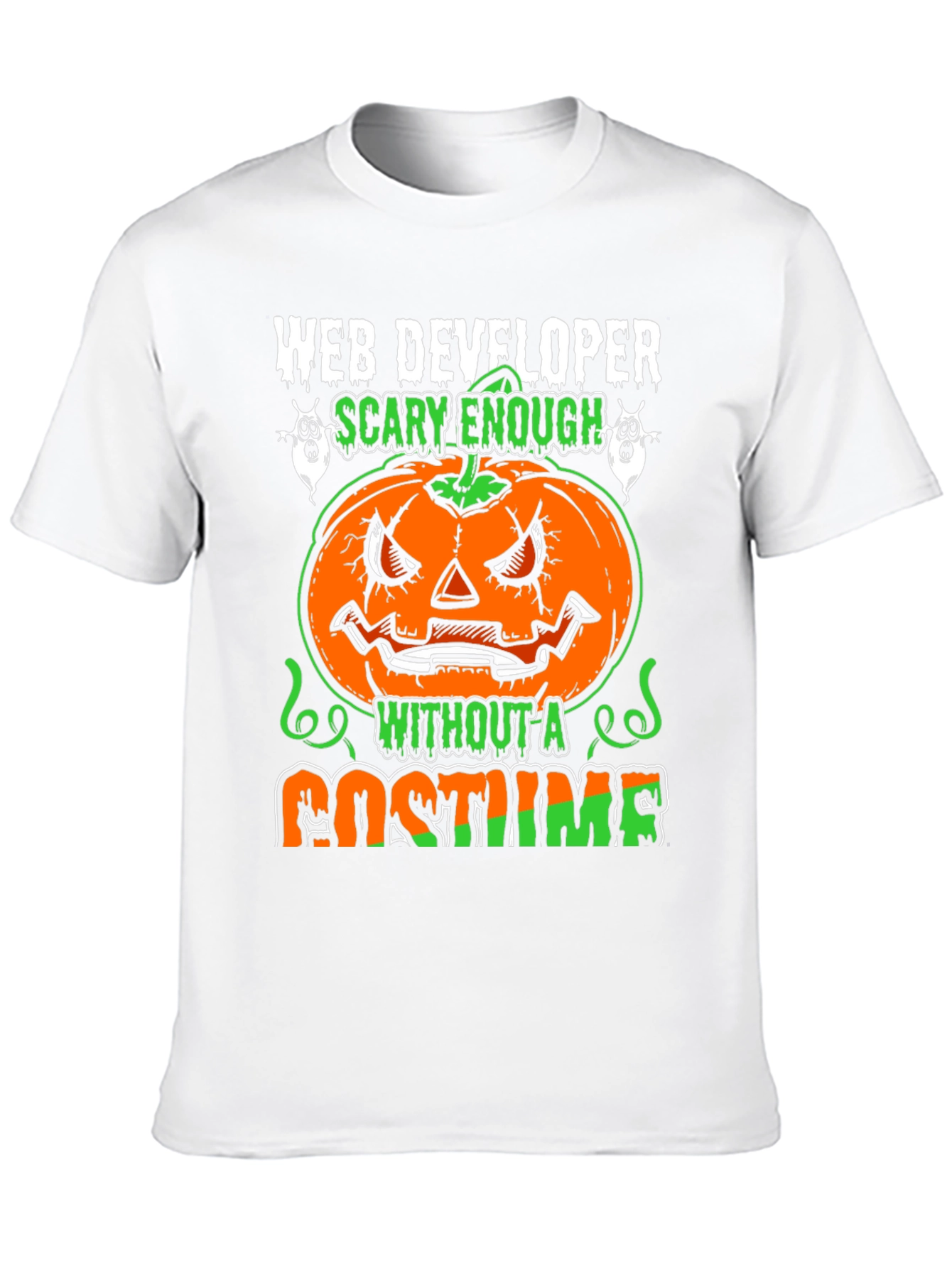 Scary Web Developer Halloween T-Shirt