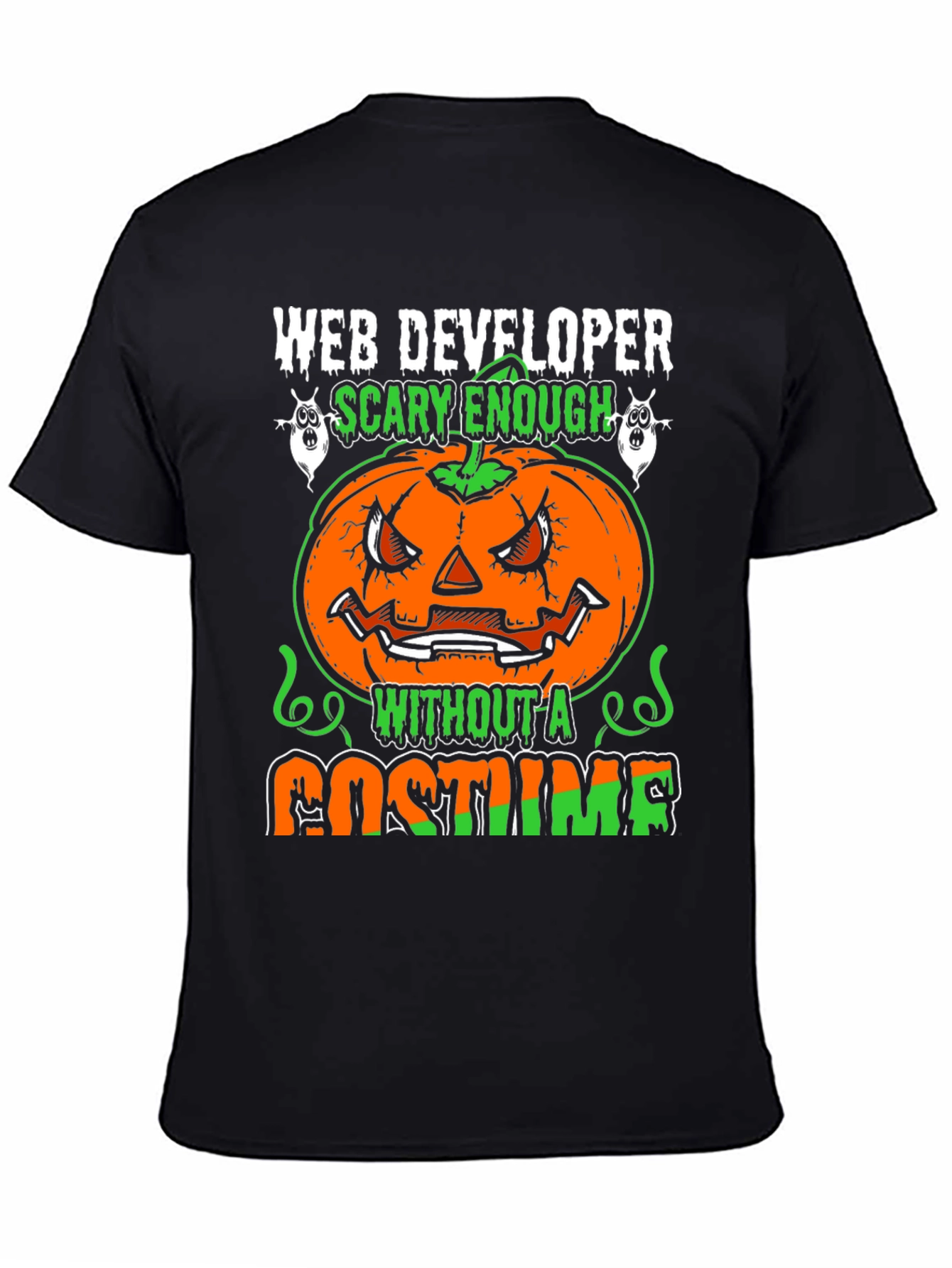 Scary Web Developer Halloween T-Shirt
