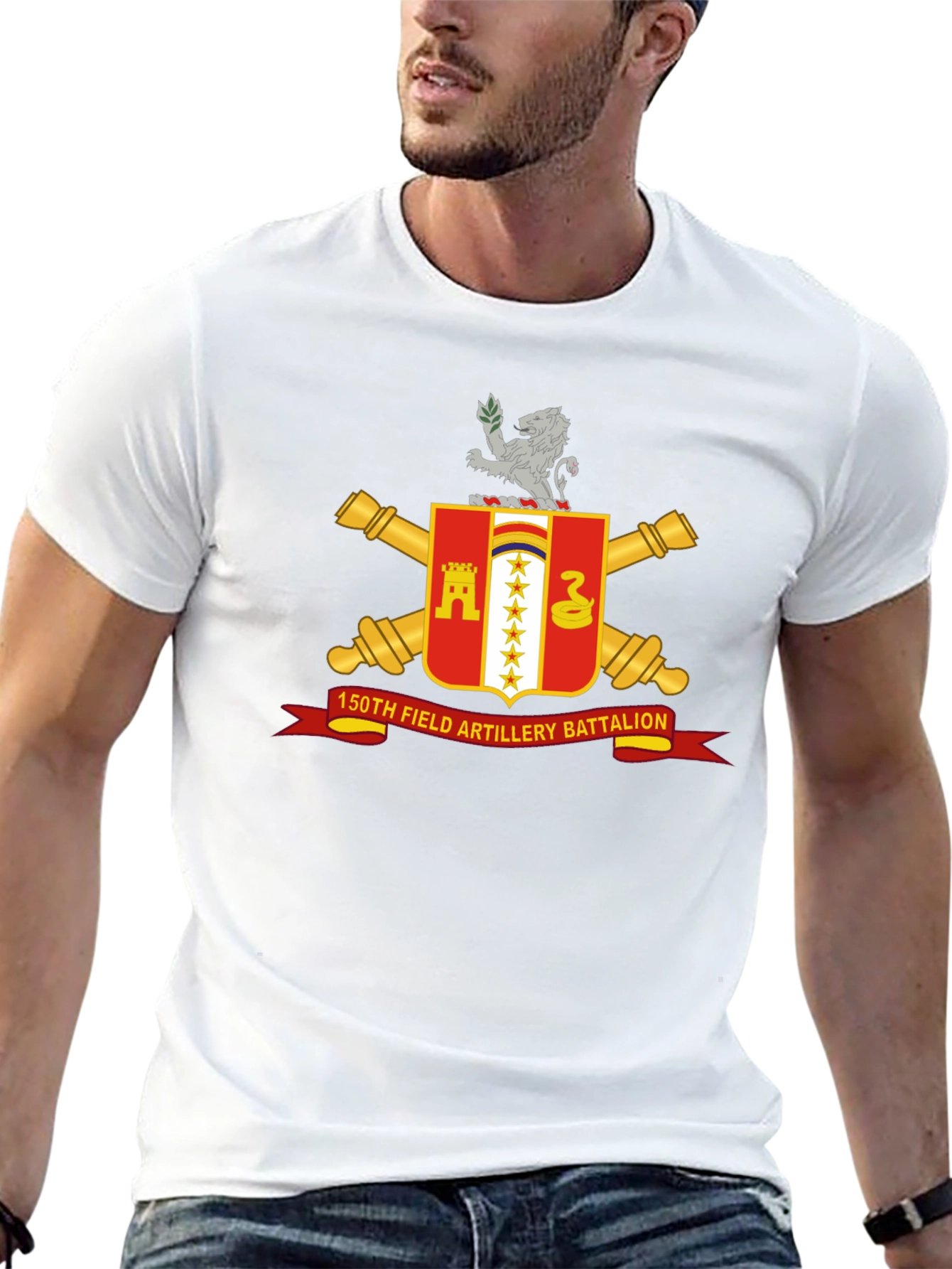 150th Field Artillery Battalion Black T-Shirt