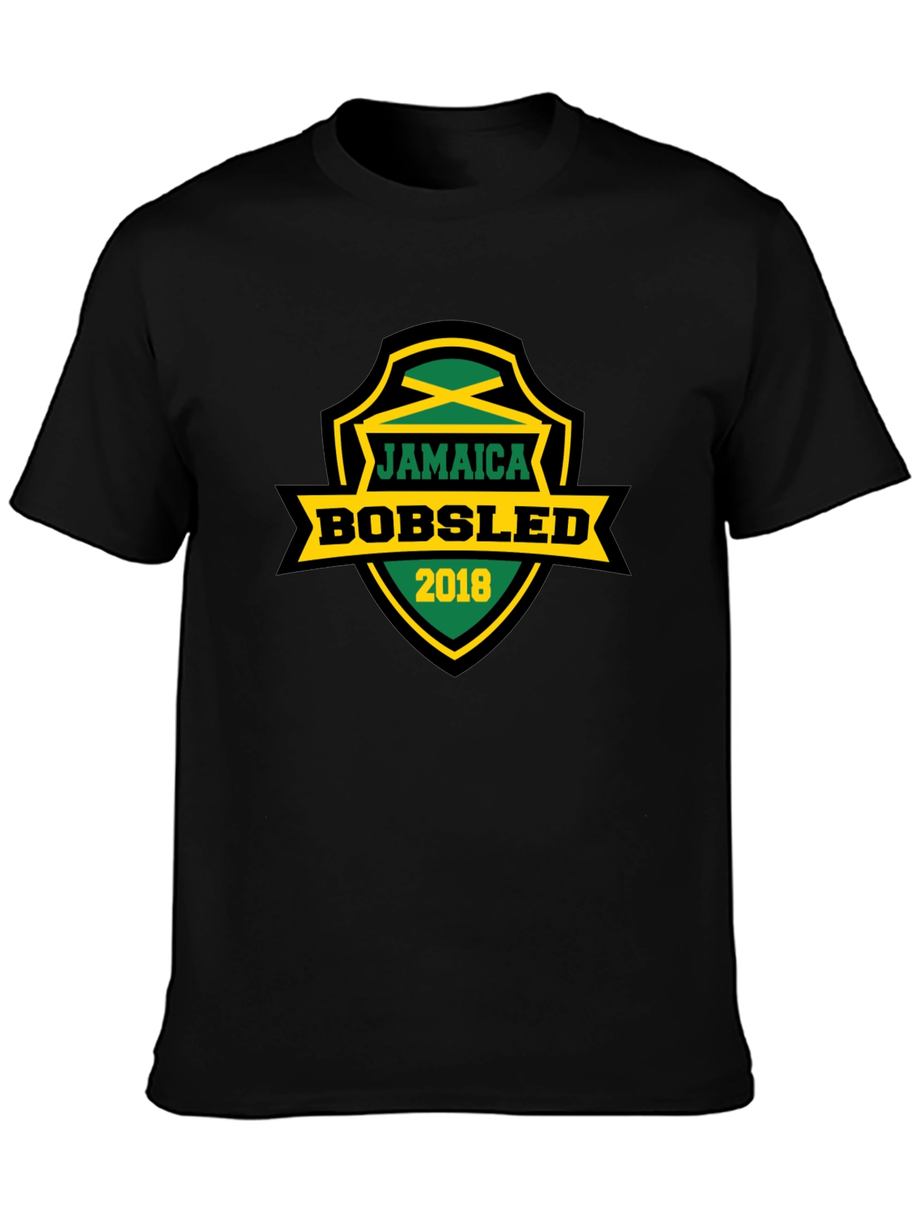 Jamaica Bobsled 2018 Graphic Tee - Black