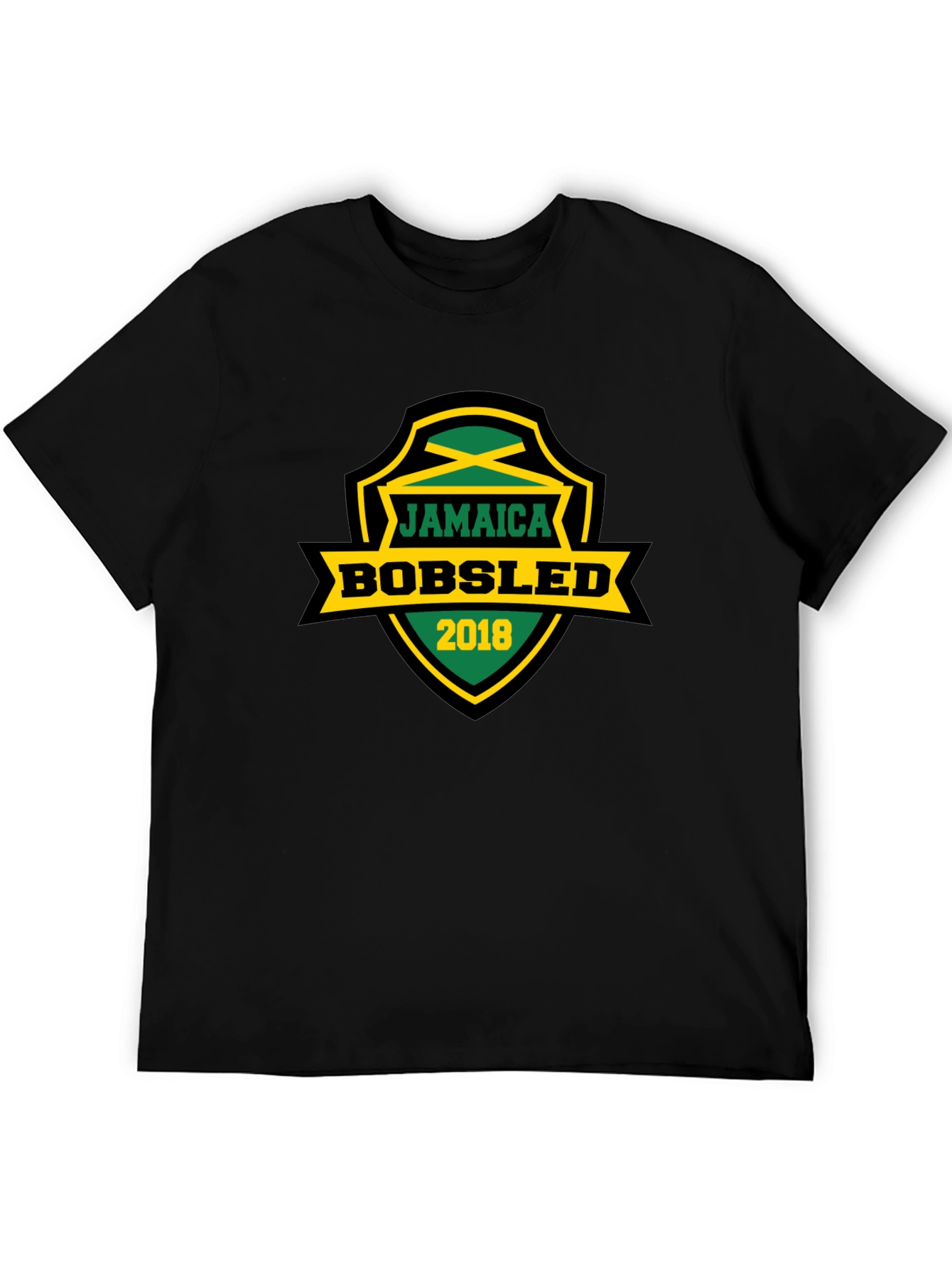 Jamaica Bobsled 2018 Graphic Tee - Black