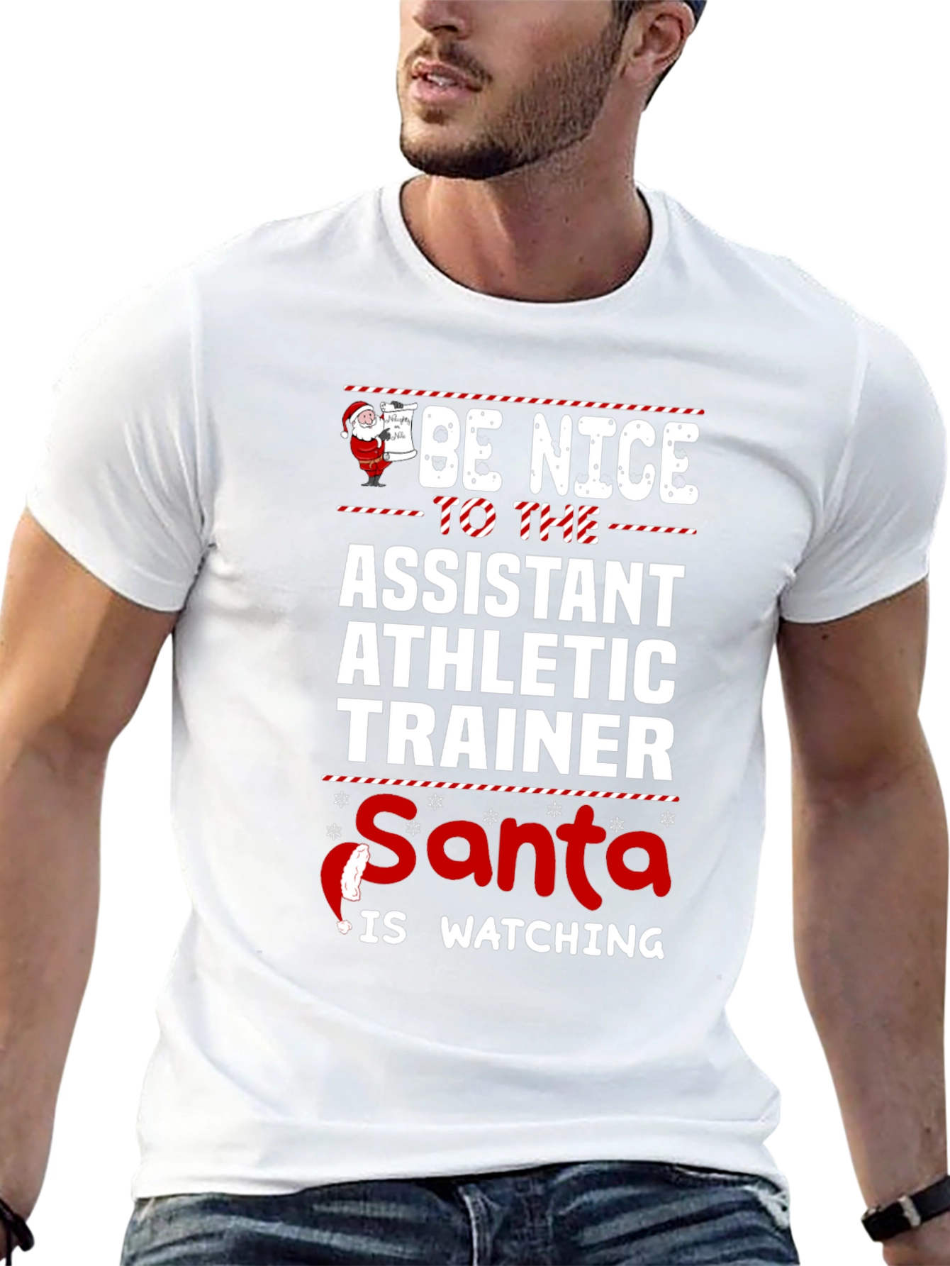Assistant Athletic Trainer Santa Christmas T-Shirt