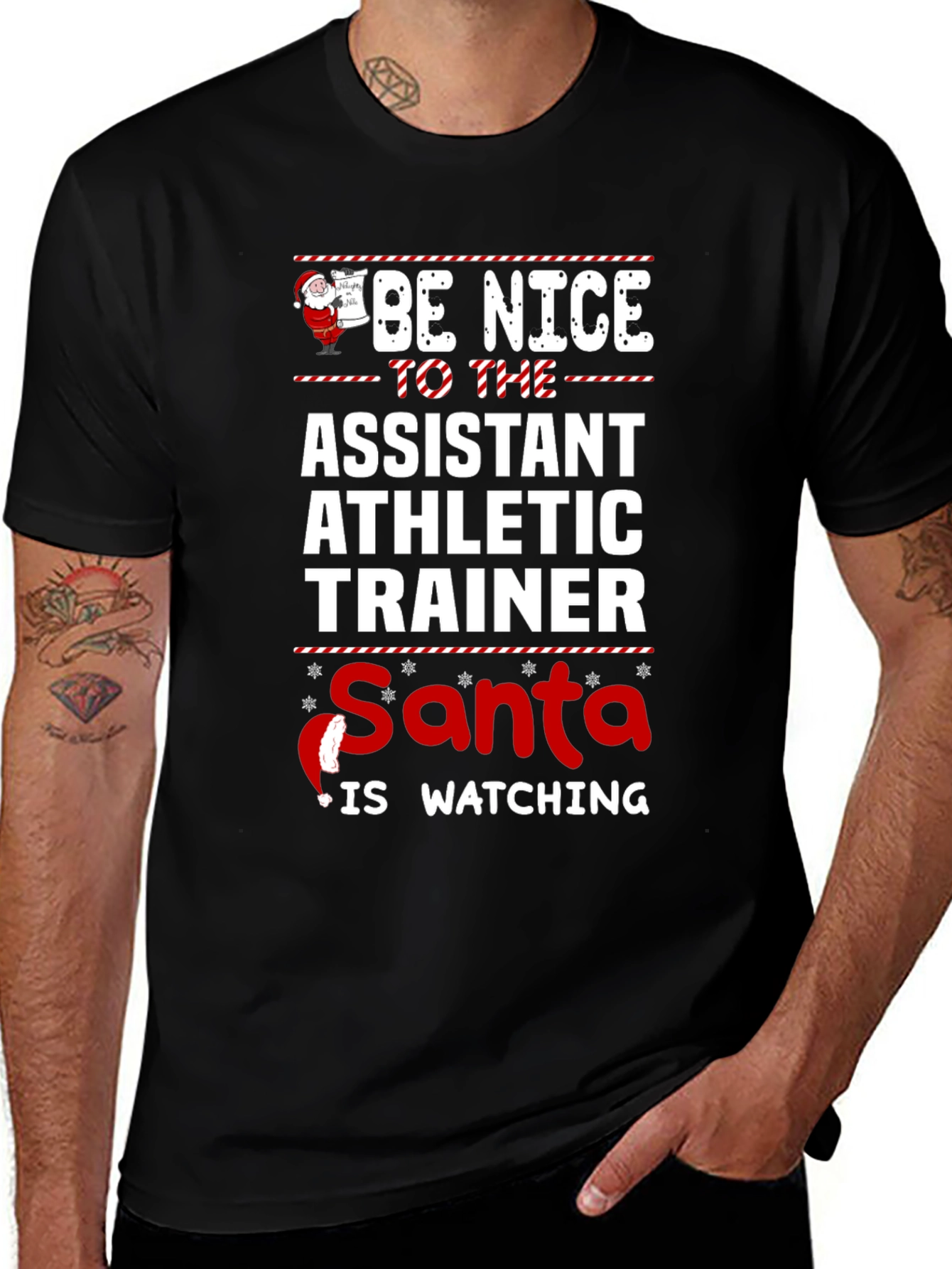 Assistant Athletic Trainer Santa Christmas T-Shirt