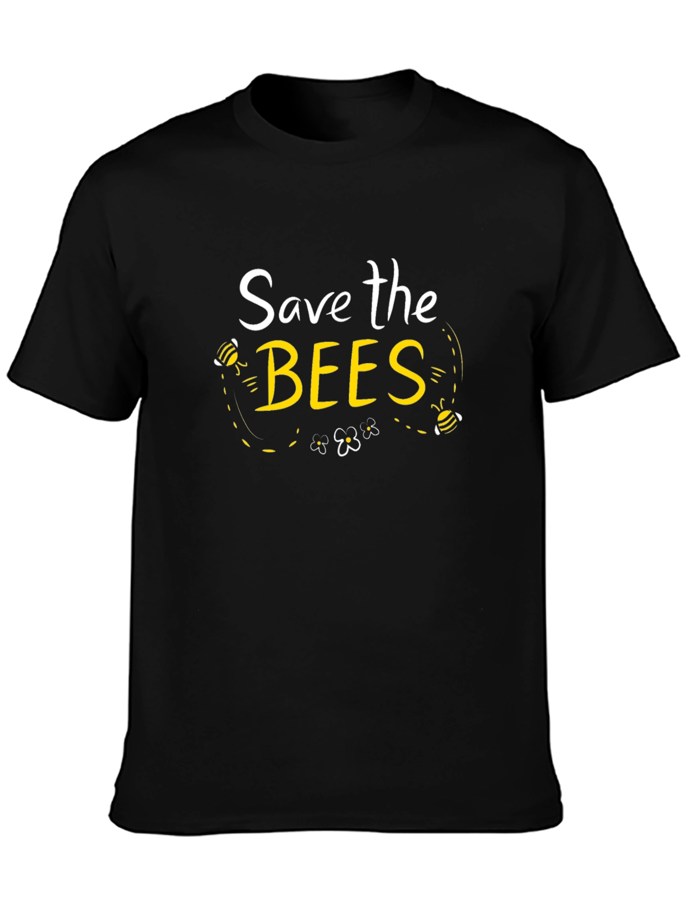 Save the Bees Graphic T-Shirt - Black
