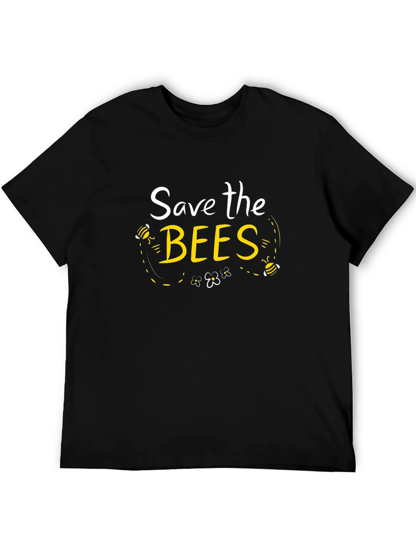 Save the Bees Graphic T-Shirt - Black