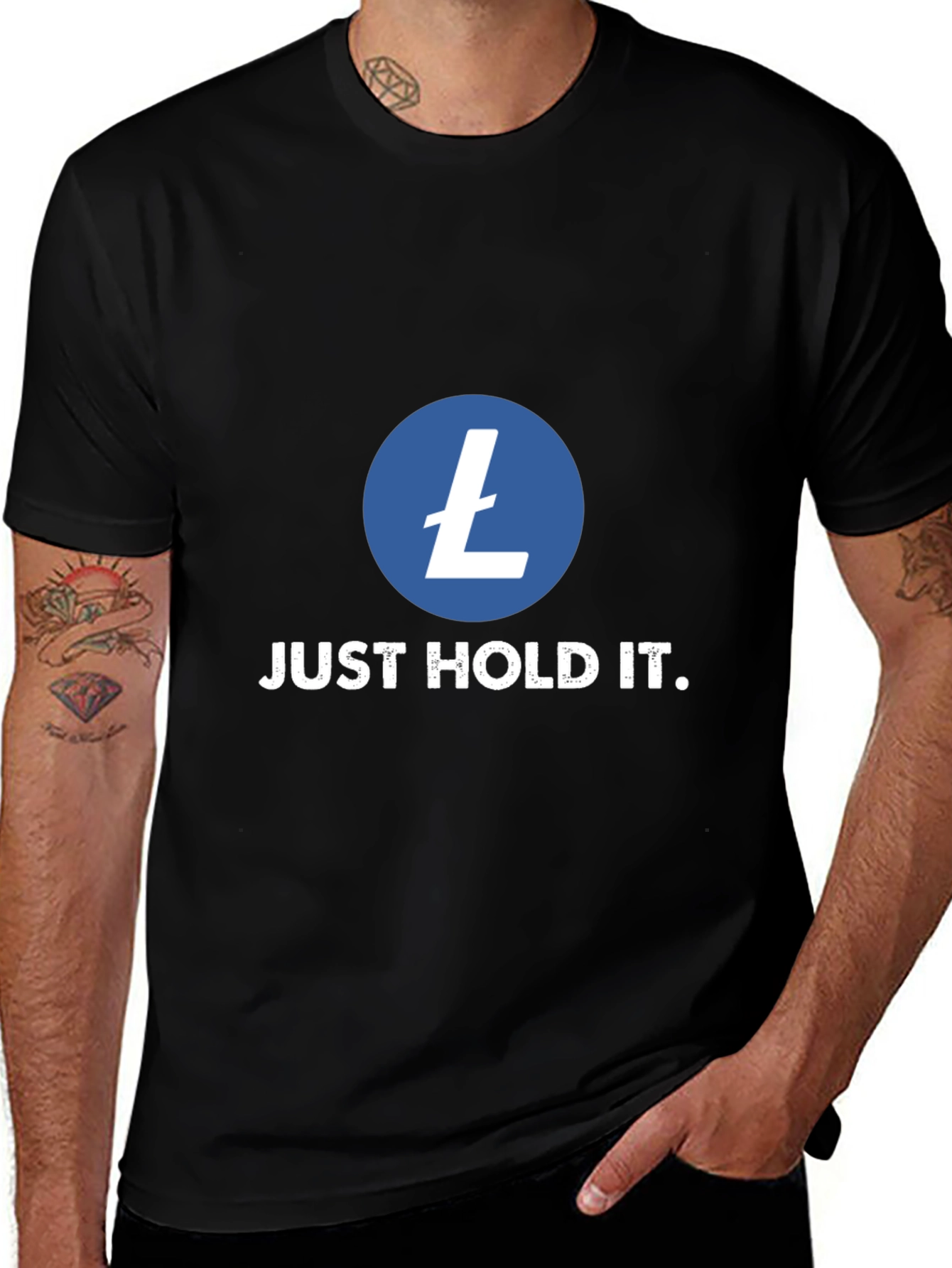 Litecoin Crypto T-Shirt - Just Hold It!