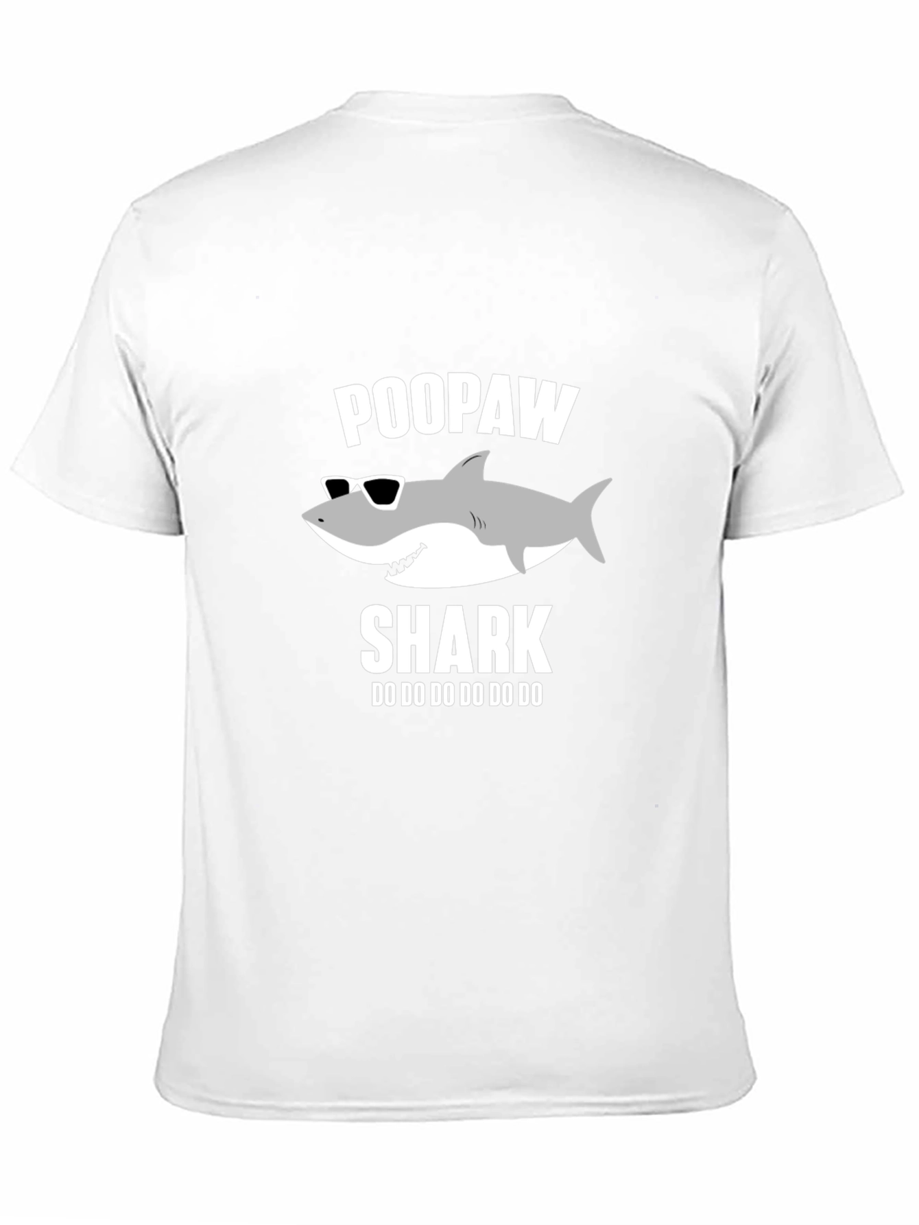 Poopaw Shark Graphic T-Shirt - Dad Grandfather Gift