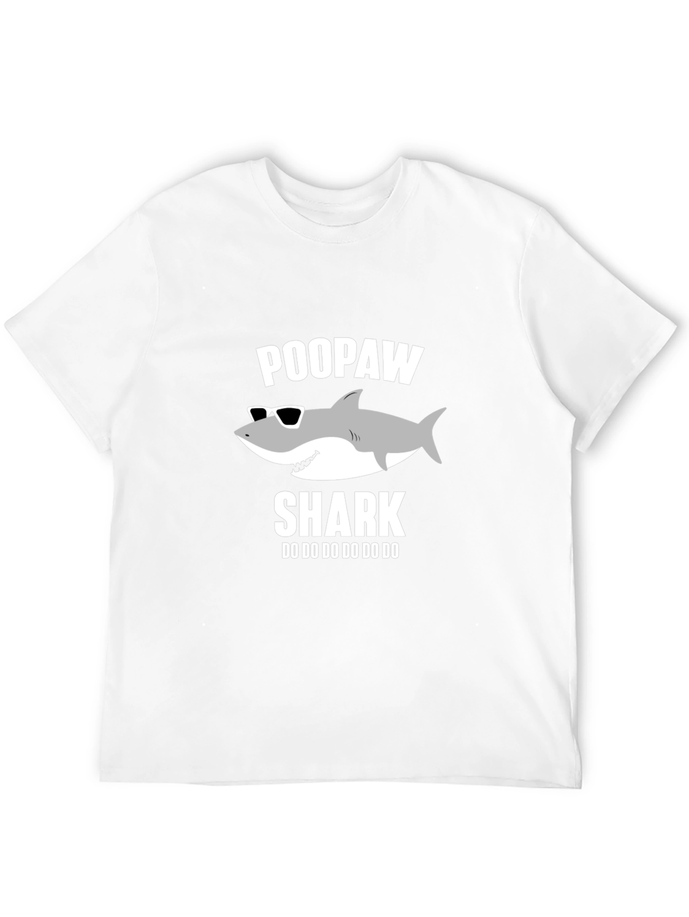 Poopaw Shark Graphic T-Shirt - Dad Grandfather Gift