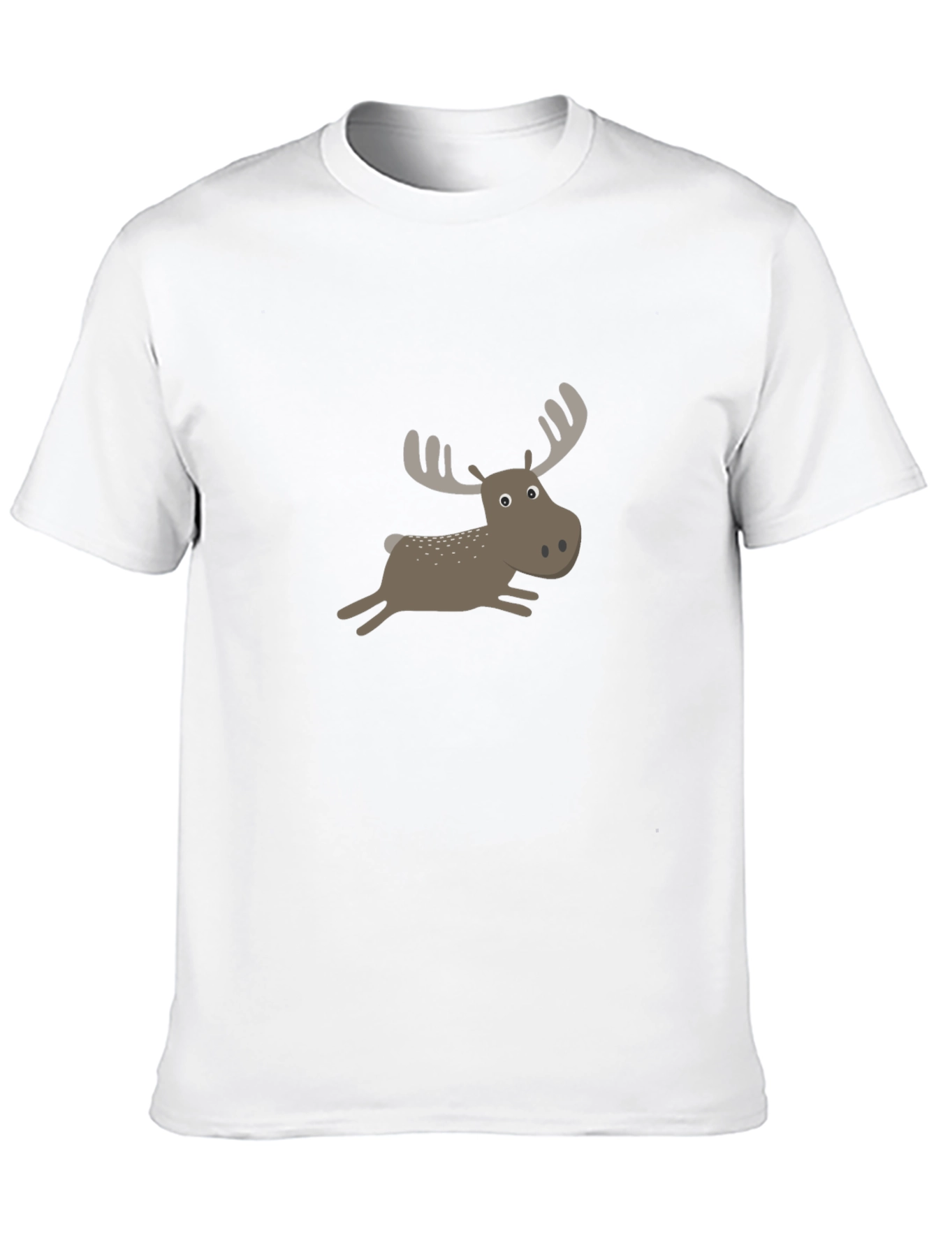 Black Moose Cartoon T-Shirt