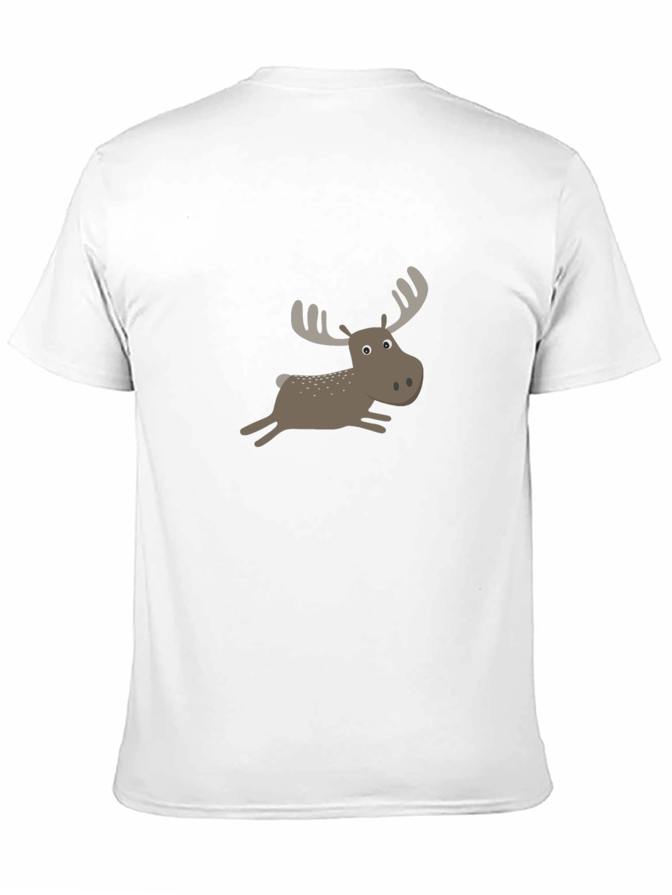 Black Moose Cartoon T-Shirt