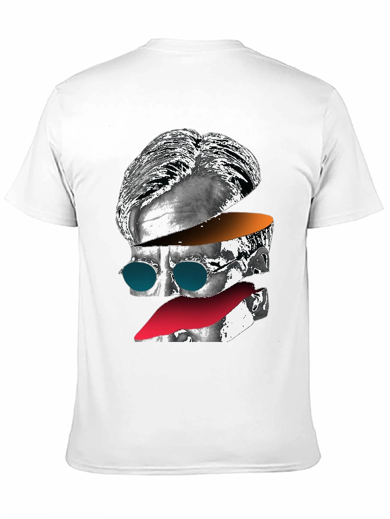Abstract Face Graphic Tee - Mens Black T-Shirt