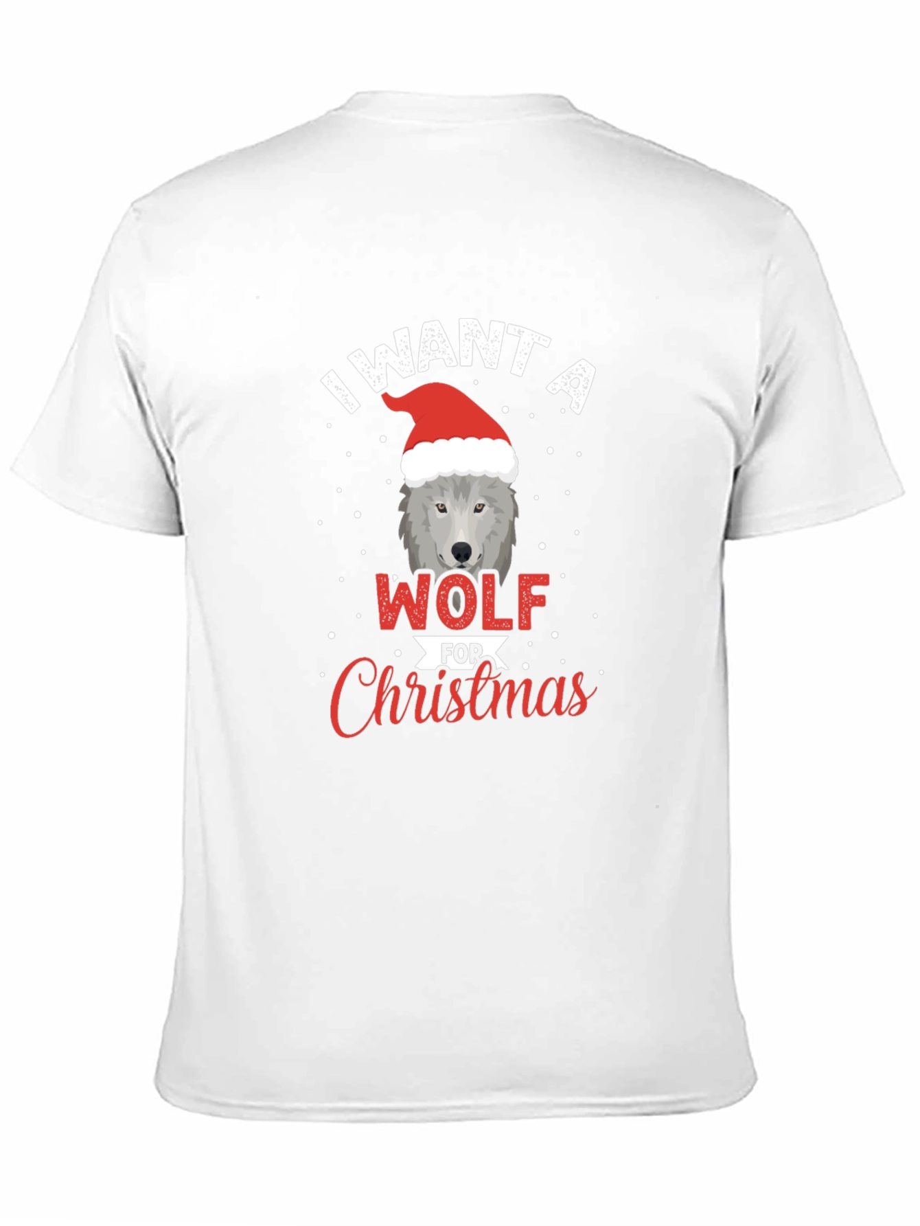 Wolf Christmas T-Shirt - Festive Holiday Apparel