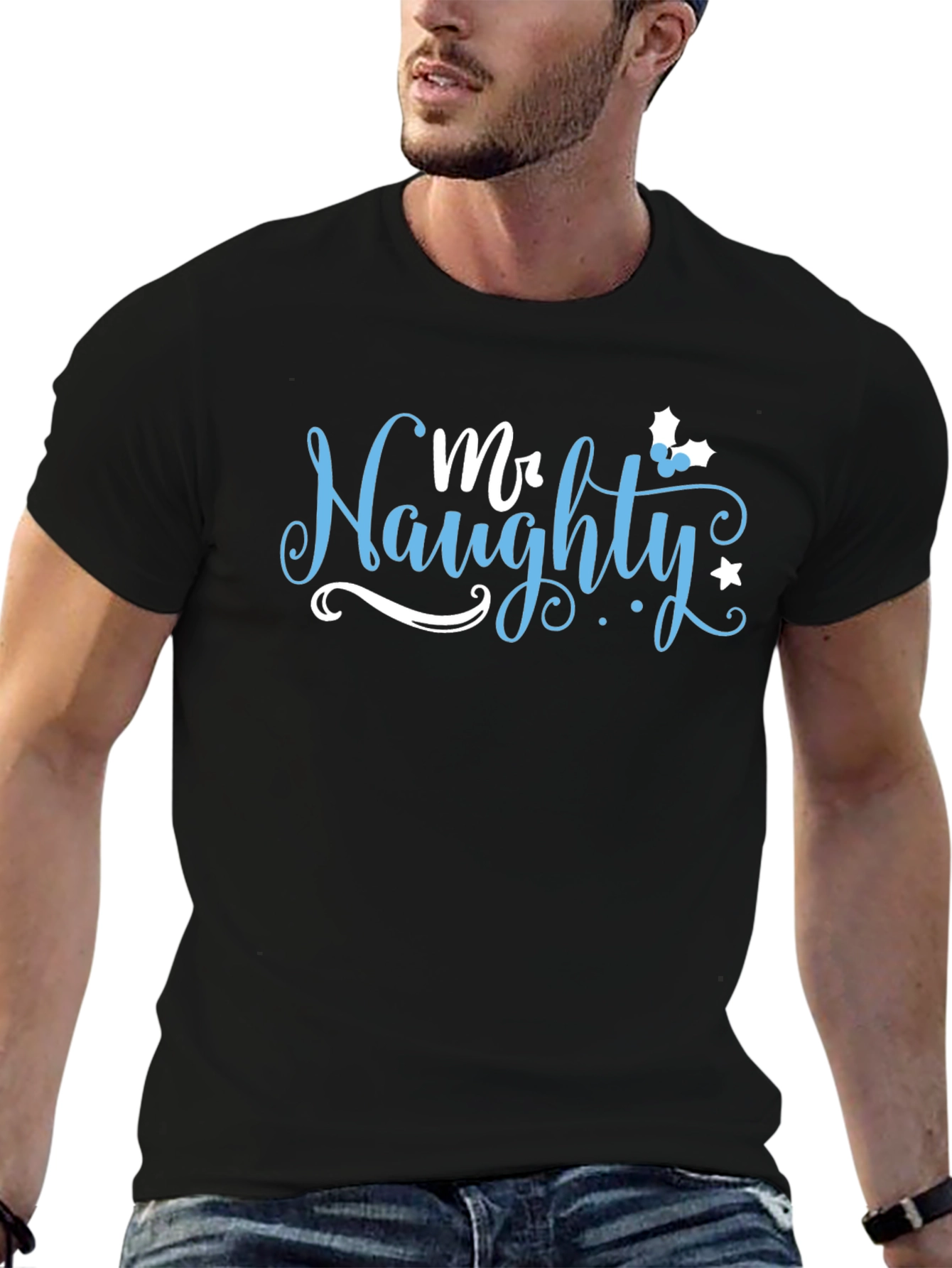 Mr. Naughty Holiday Graphic T-Shirt