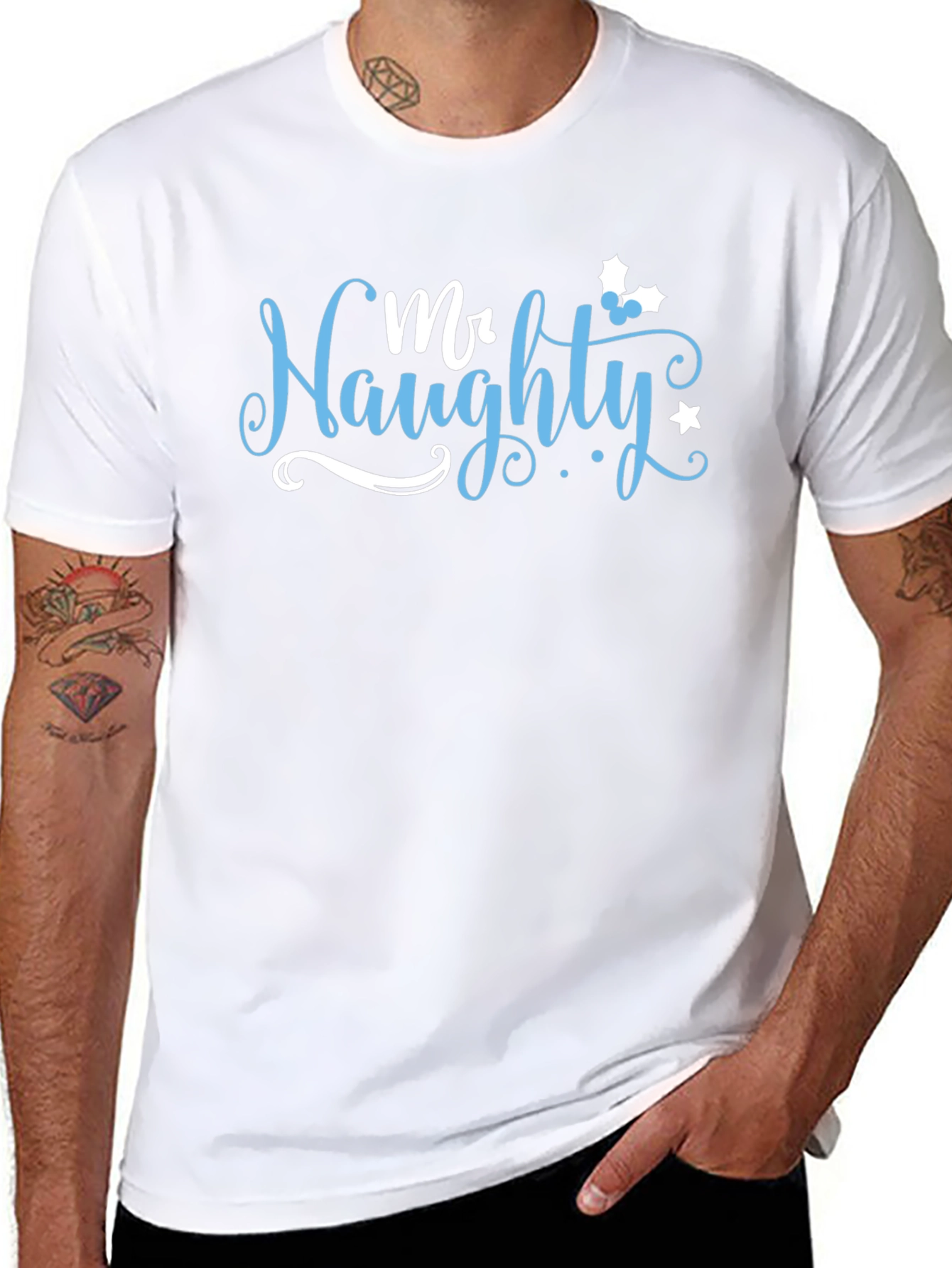 Mr. Naughty Holiday Graphic T-Shirt