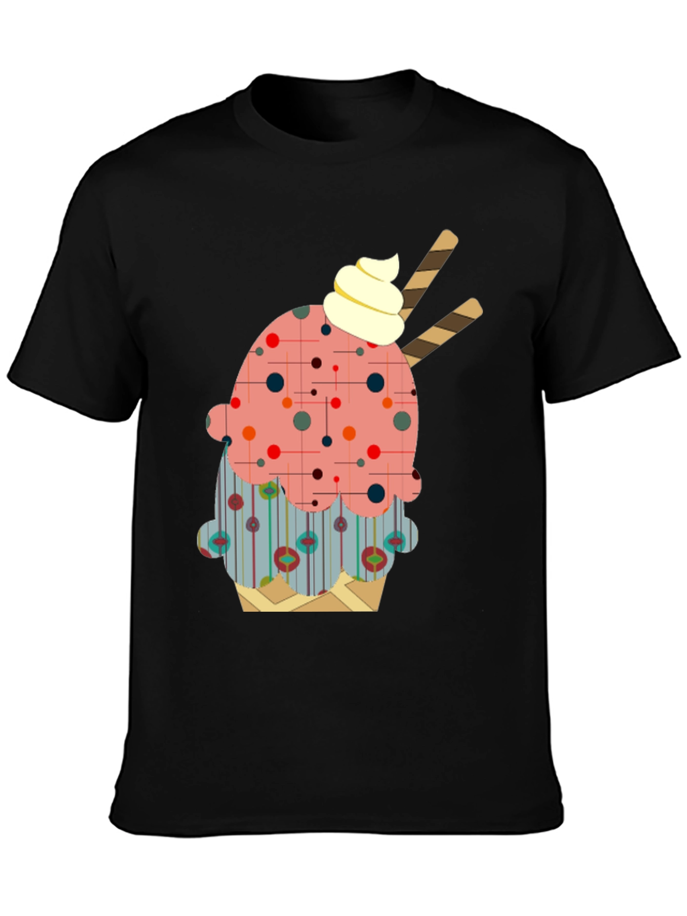 Novelty Ice Cream Graphic T-Shirt