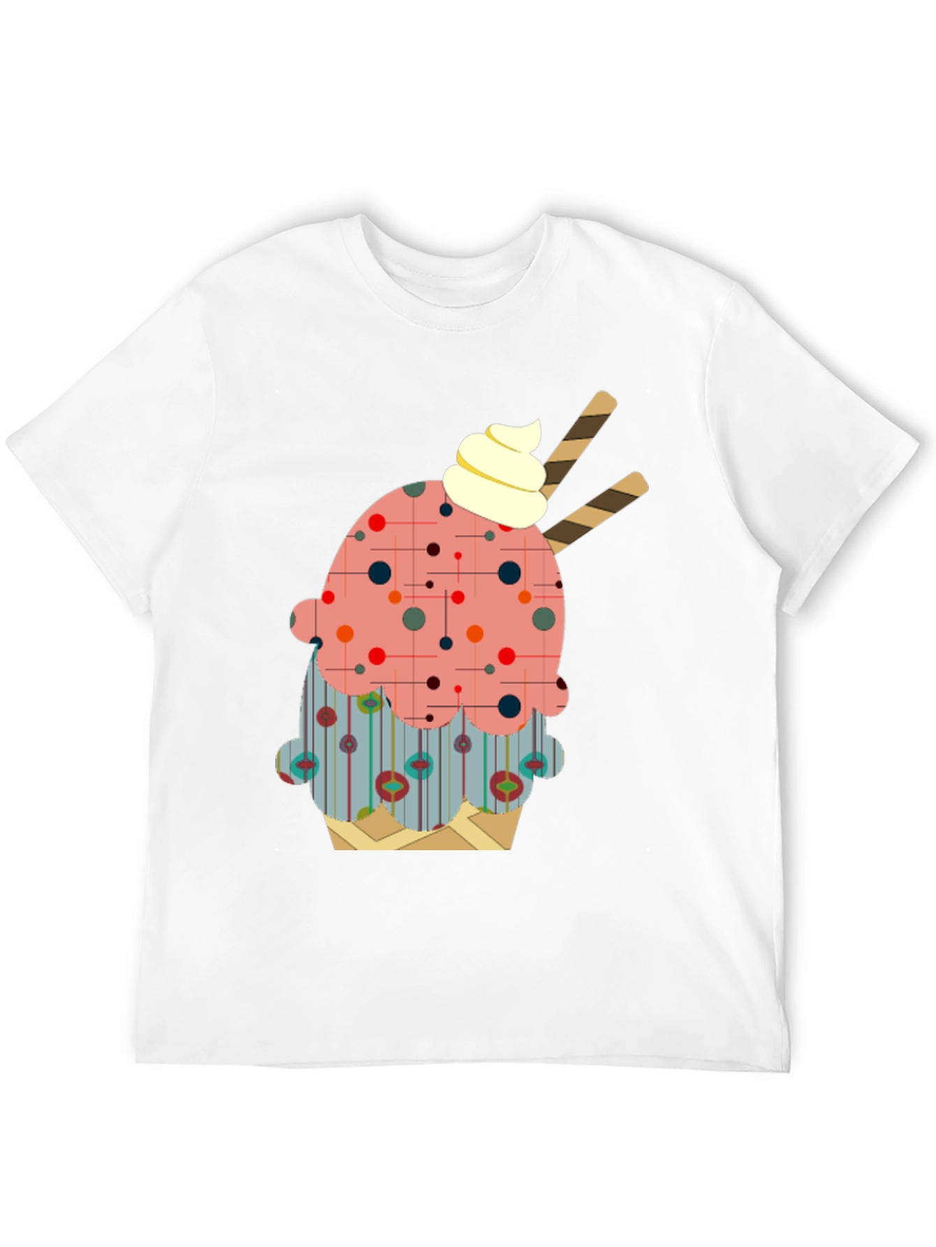 Novelty Ice Cream Graphic T-Shirt