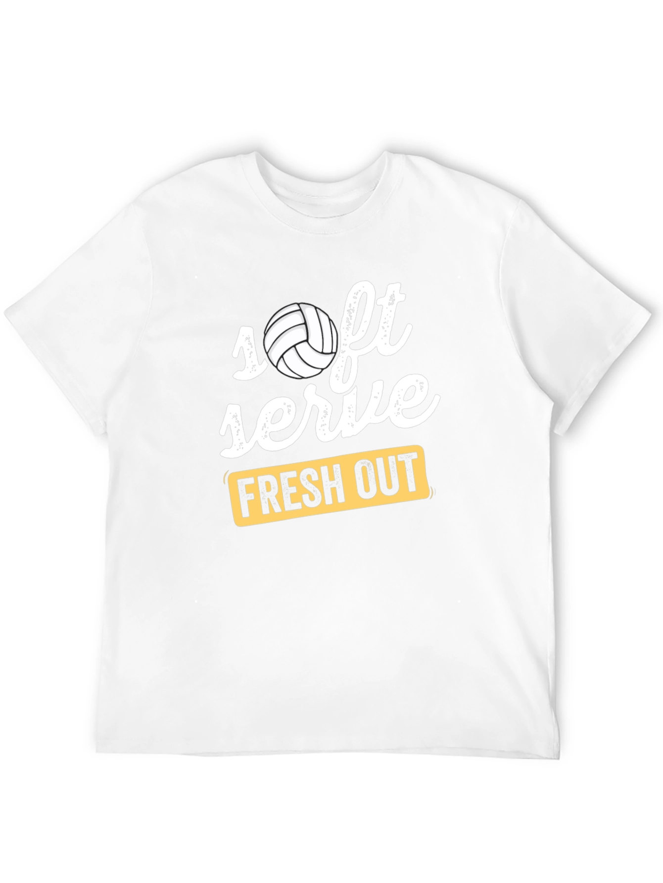 Soft Serve Fresh Out Volleyball Graphic T-Shirt