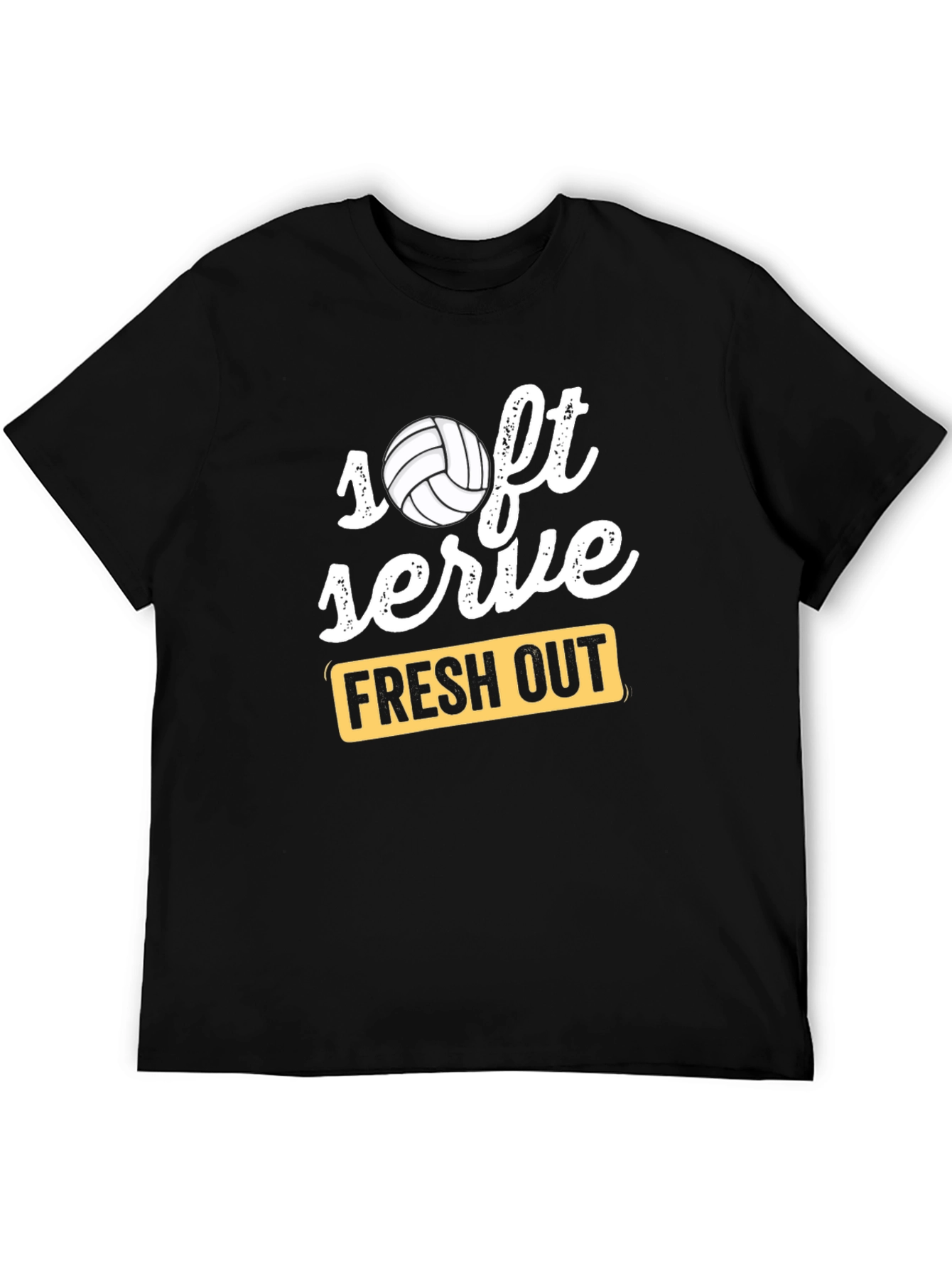 Soft Serve Fresh Out Volleyball Graphic T-Shirt