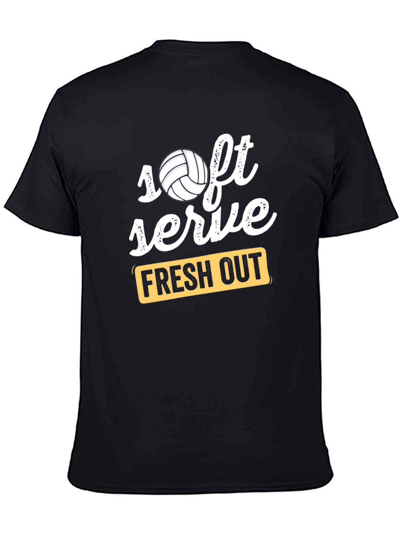 Soft Serve Fresh Out Volleyball Graphic T-Shirt