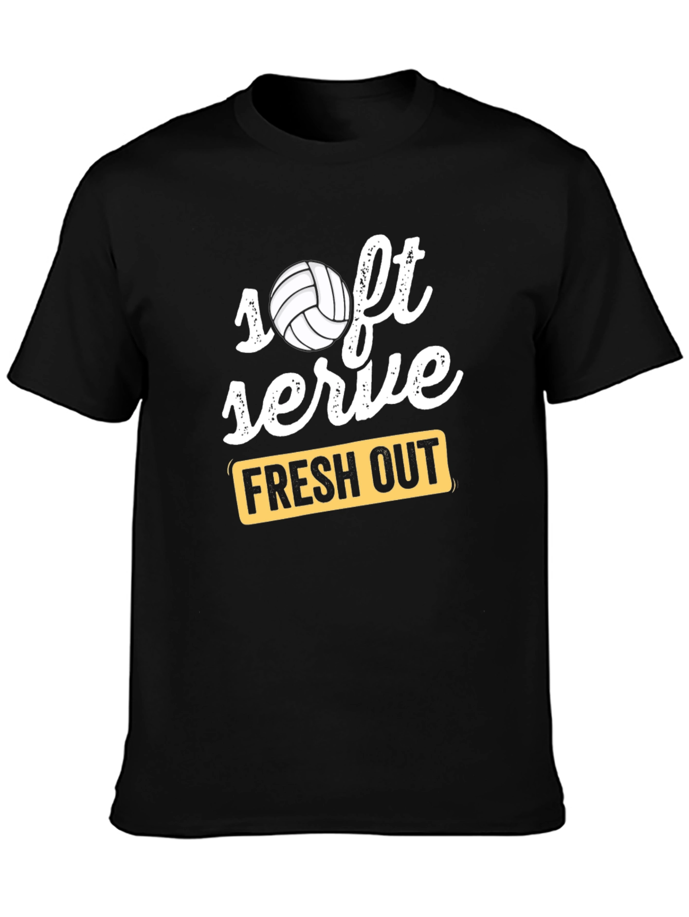 Soft Serve Fresh Out Volleyball Graphic T-Shirt