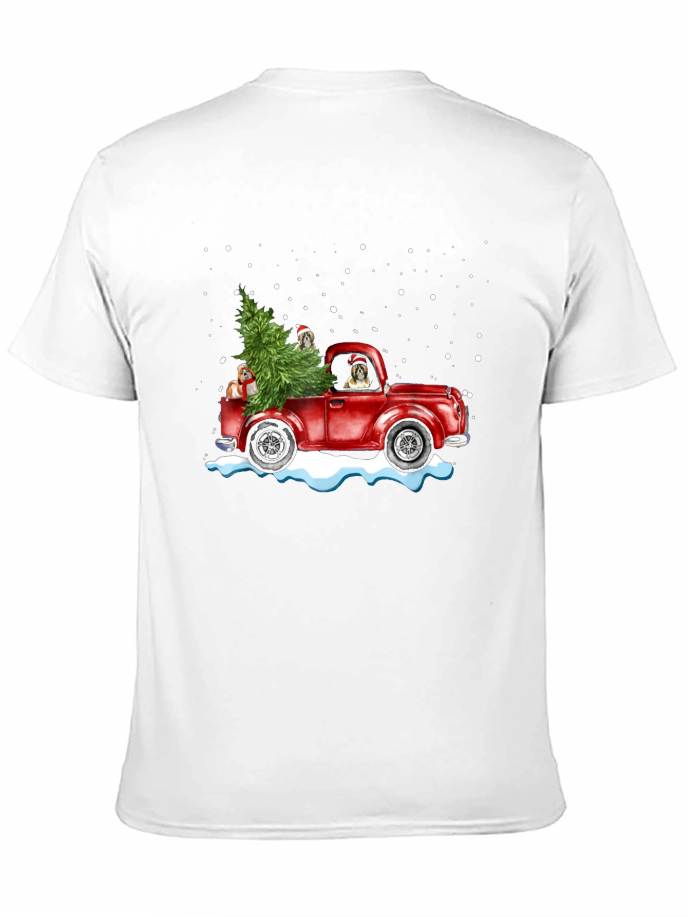 Christmas Dog Truck T-Shirt