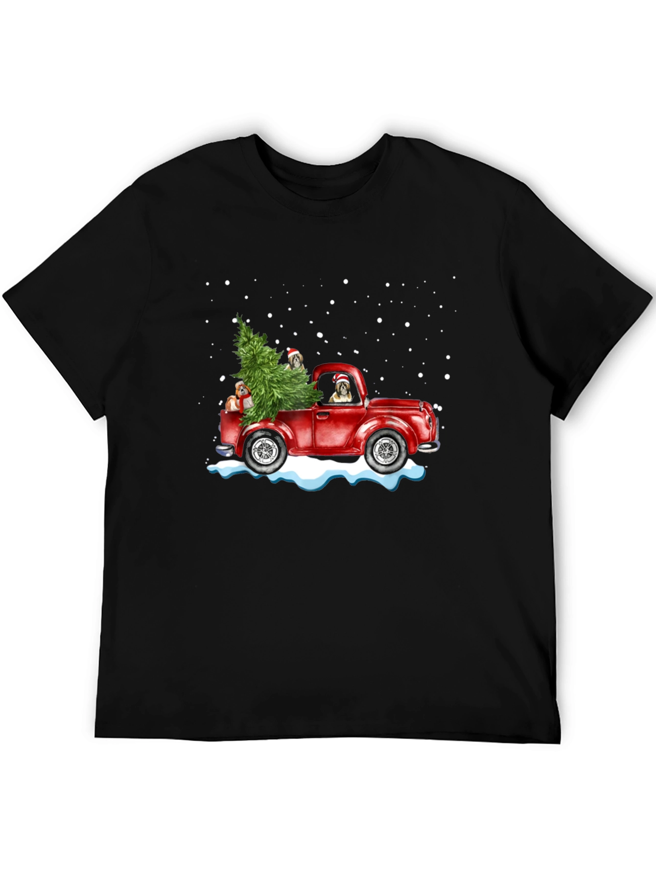 Christmas Dog Truck T-Shirt