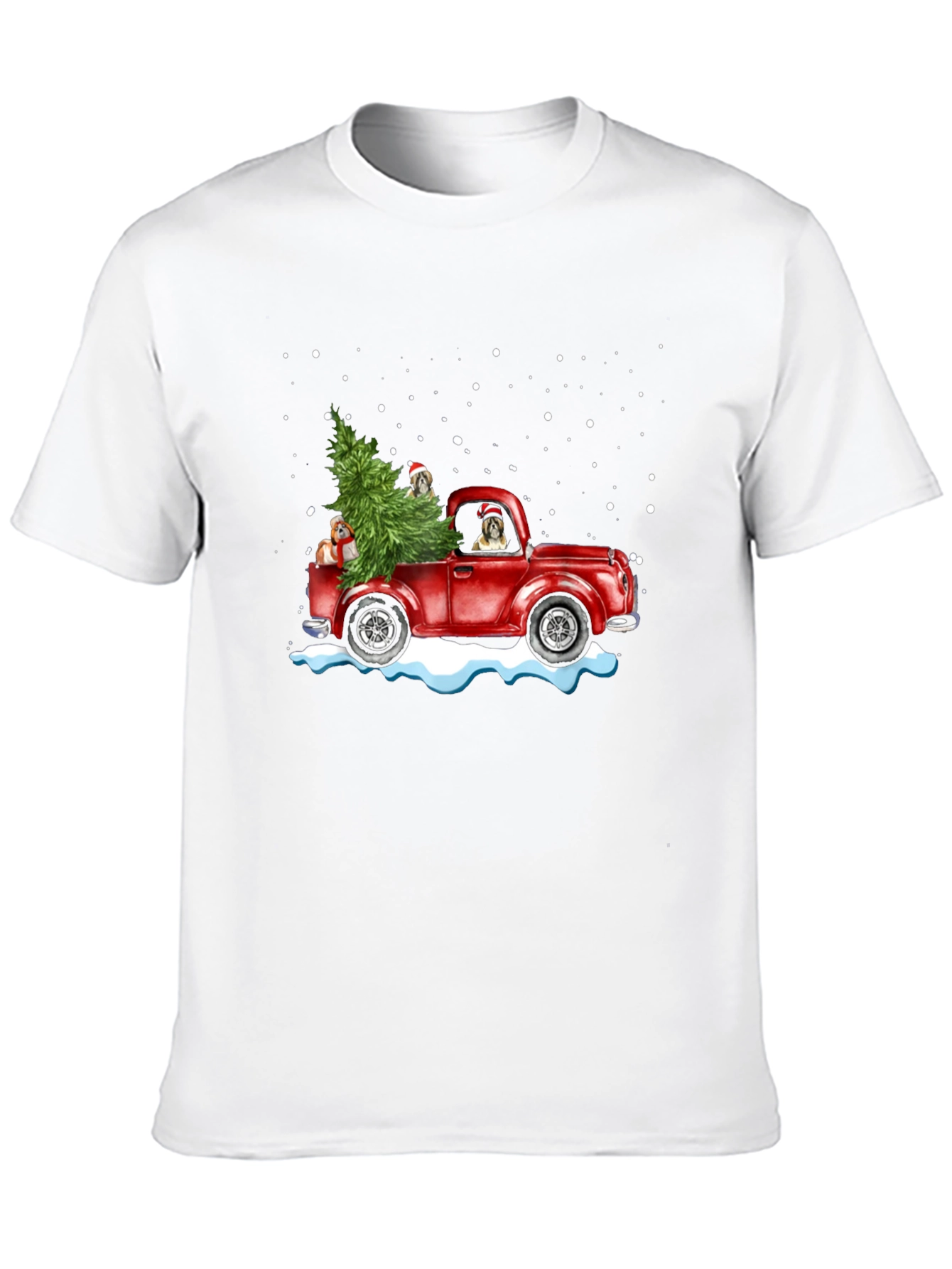 Christmas Dog Truck T-Shirt