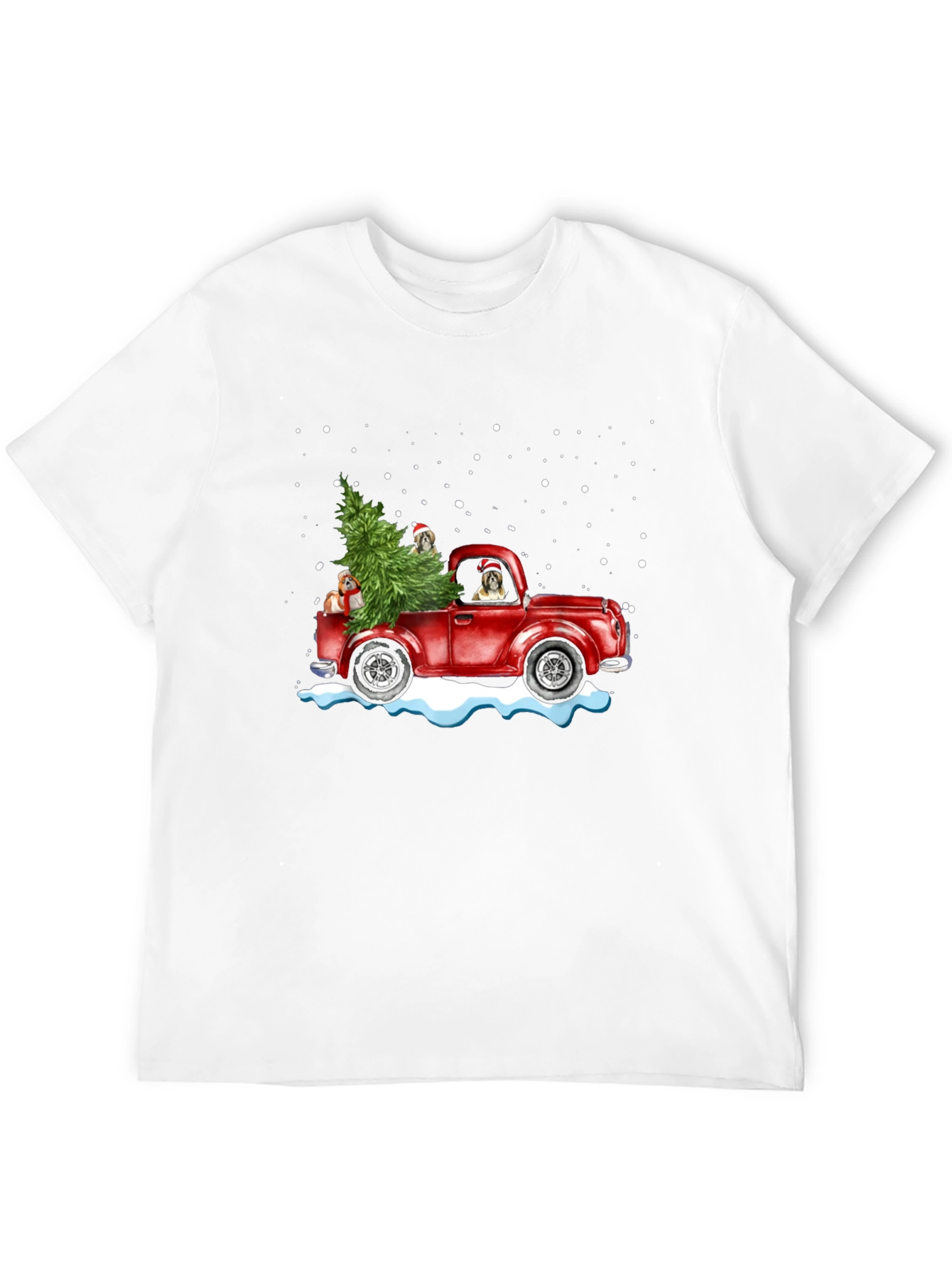 Christmas Dog Truck T-Shirt