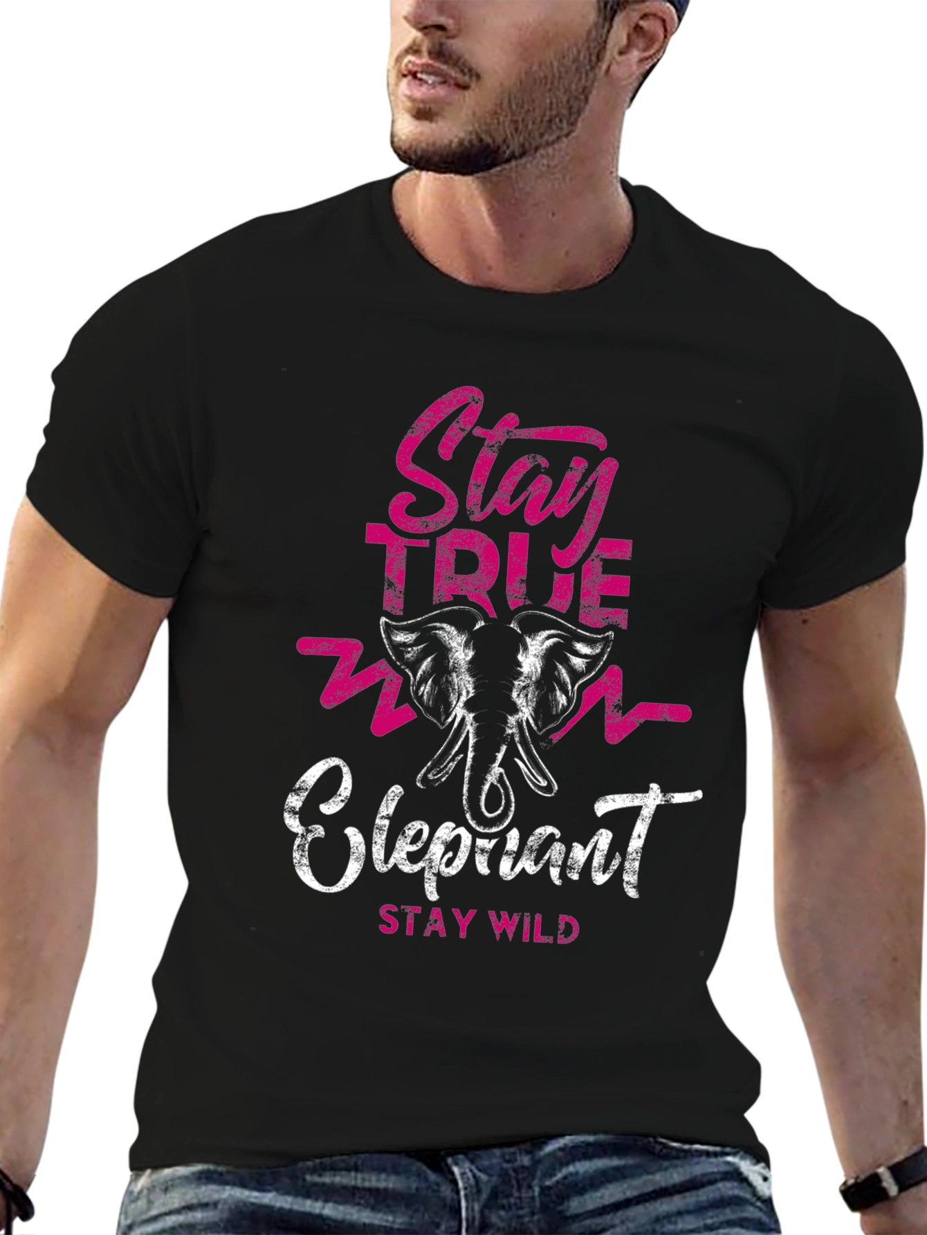 Stay True Elephant Graphic Tee