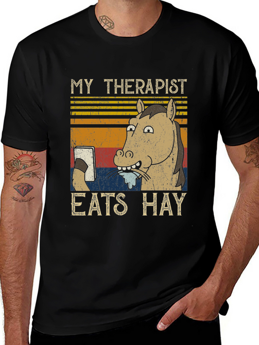 My Therapist Eats Hay Graphic Tee