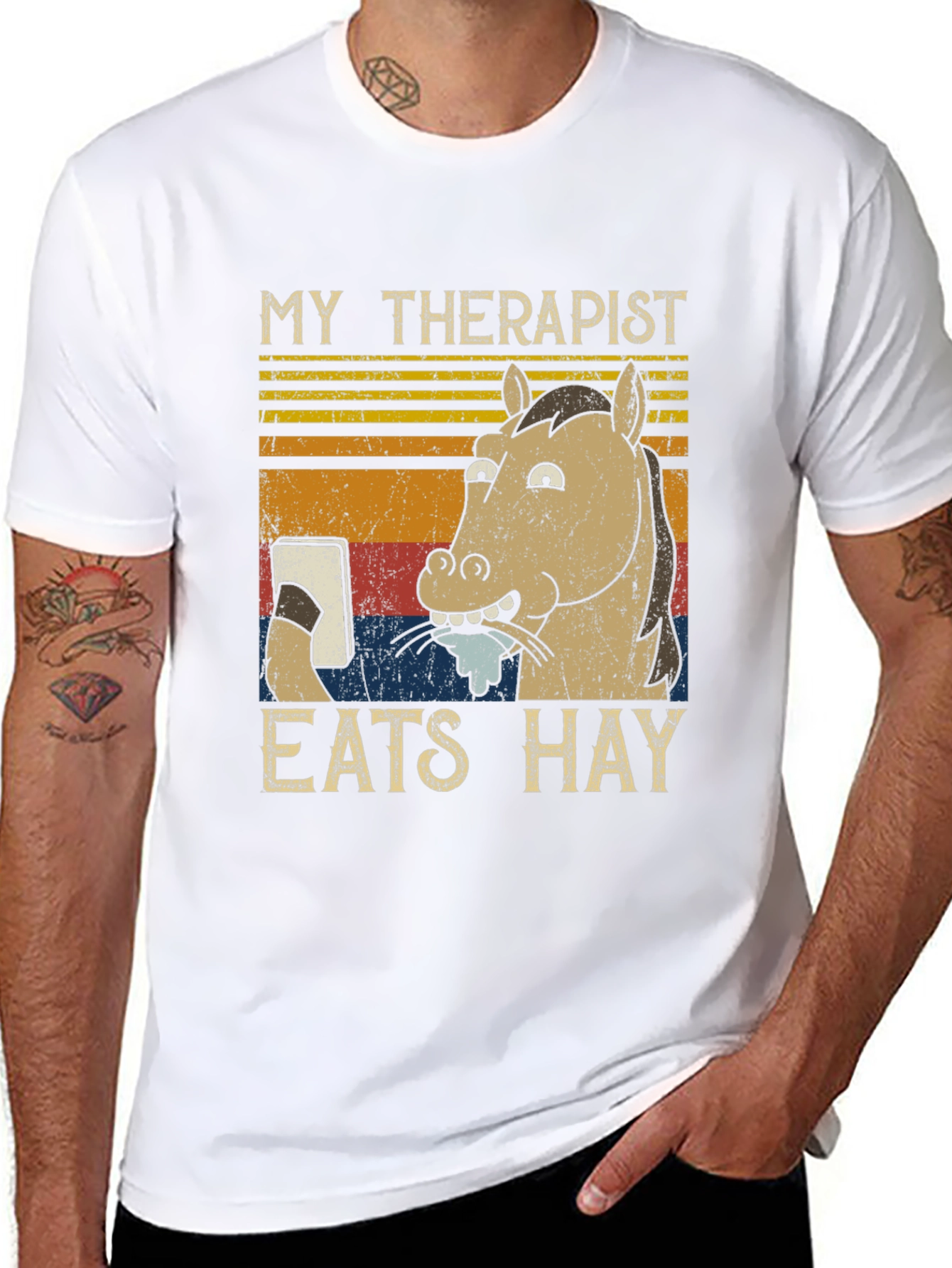 My Therapist Eats Hay Graphic Tee