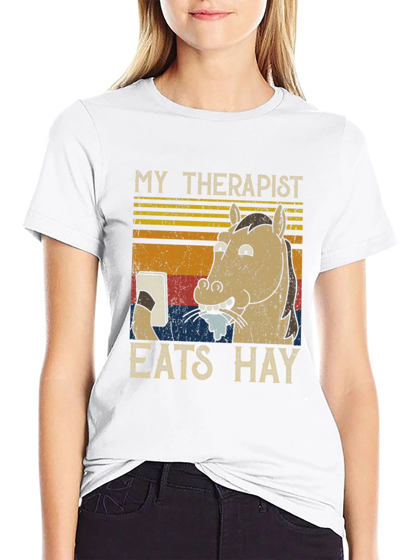 My Therapist Eats Hay Graphic Tee