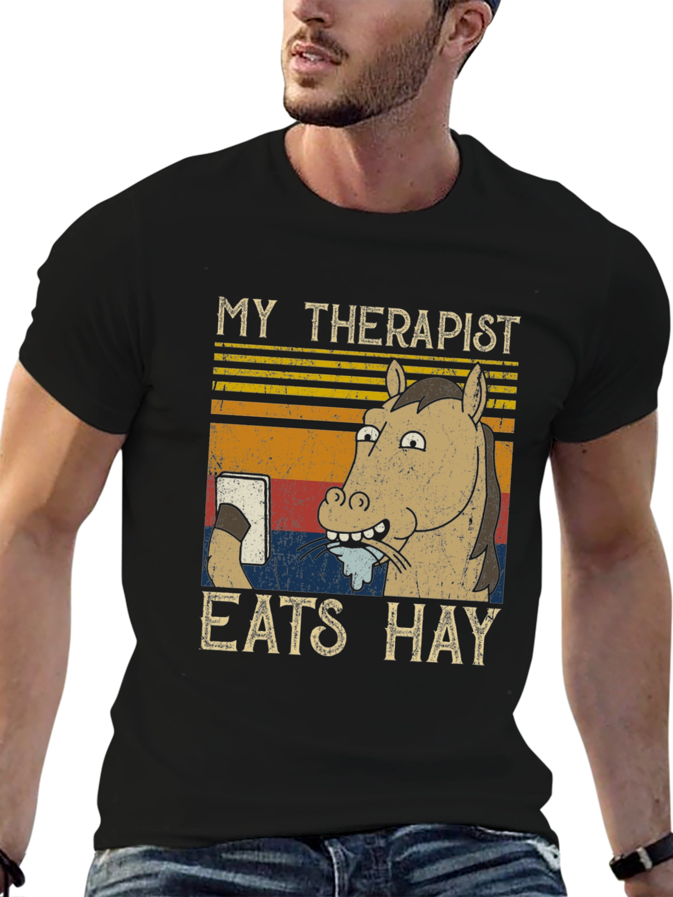 My Therapist Eats Hay Graphic Tee