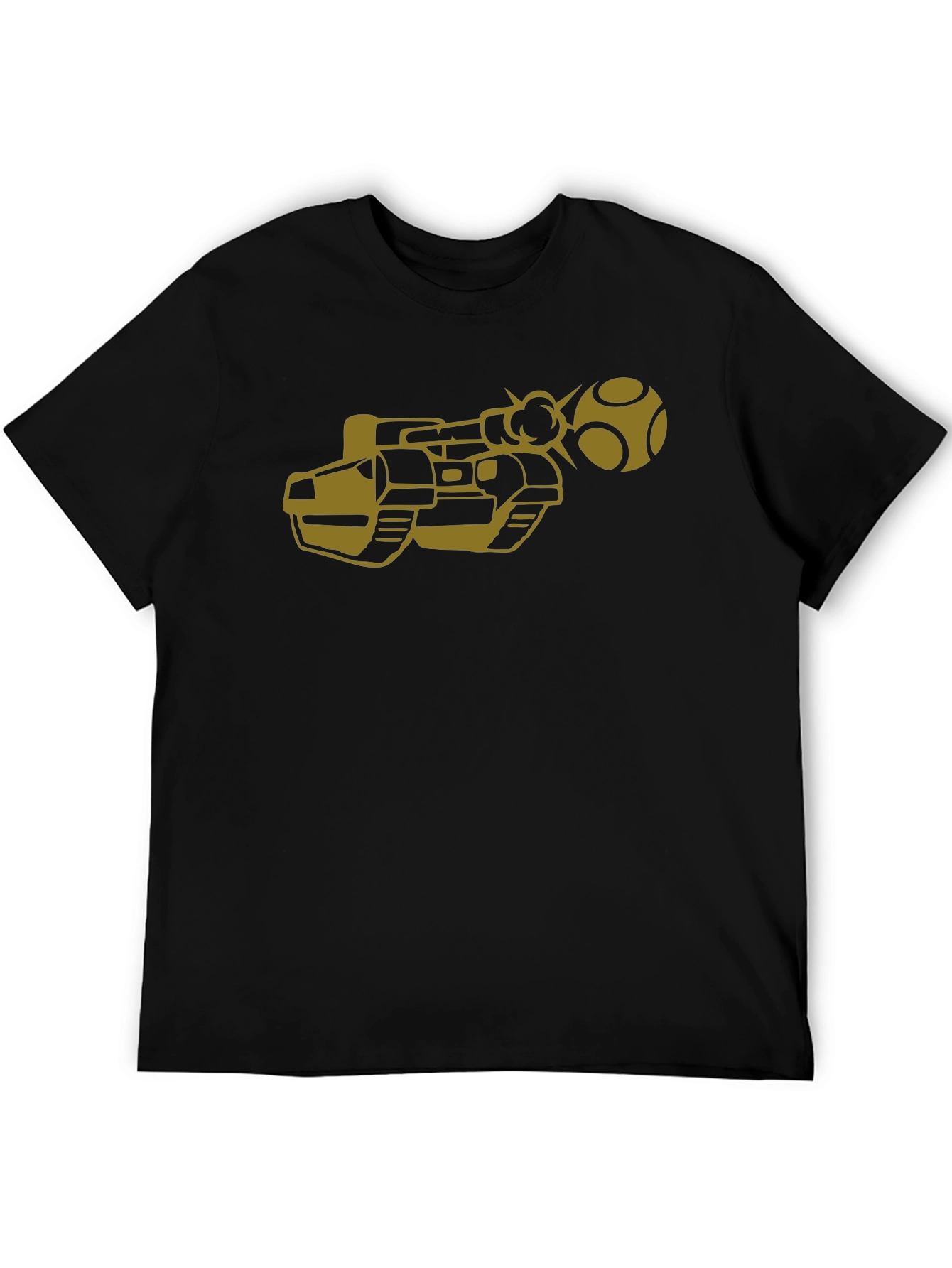 Retro Game Tank T-Shirt - Black Cotton Tee