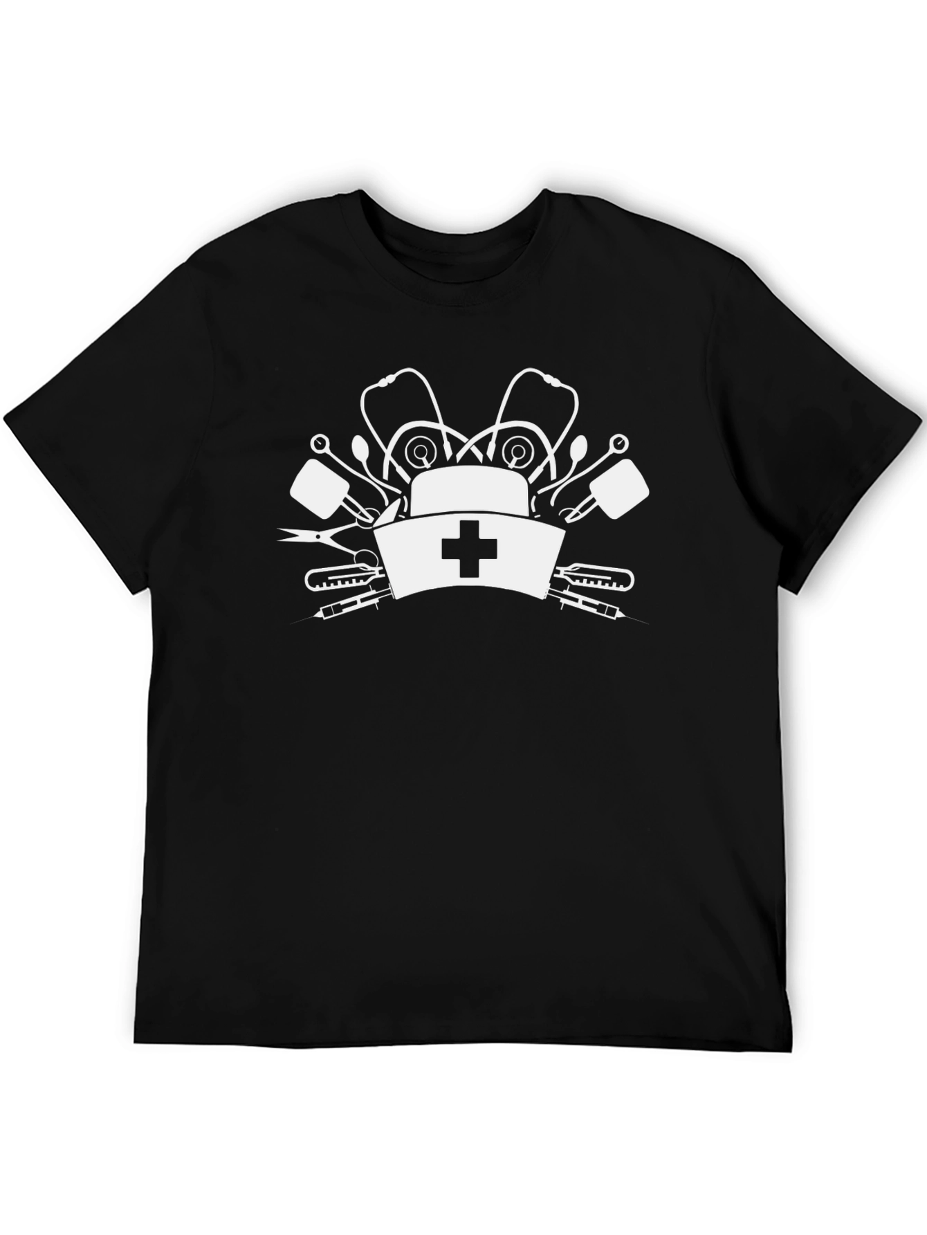 Nurse Medical Tee - Black Graphic T-Shirt