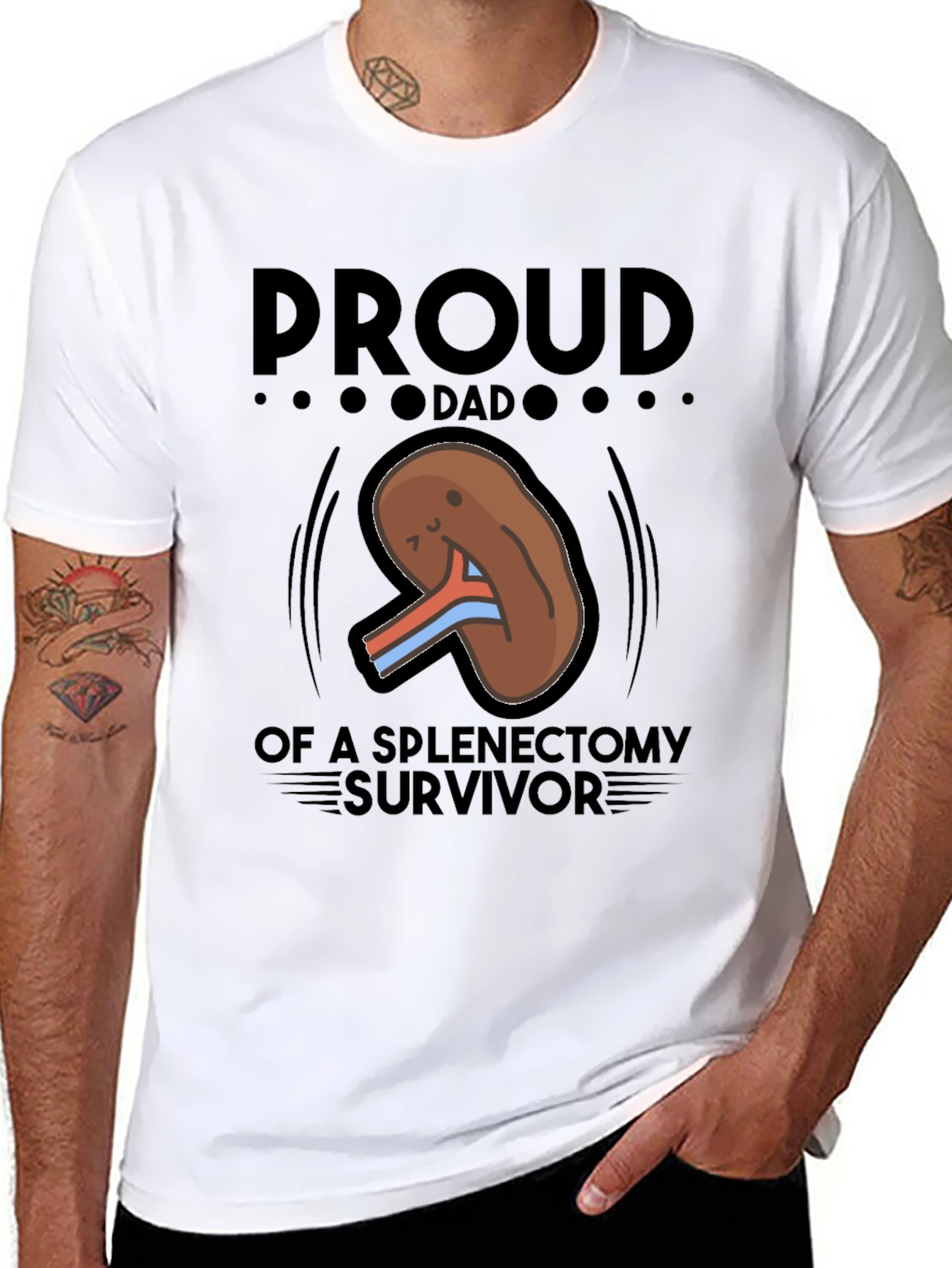Proud Dad Splenectomy Survivor T-Shirt