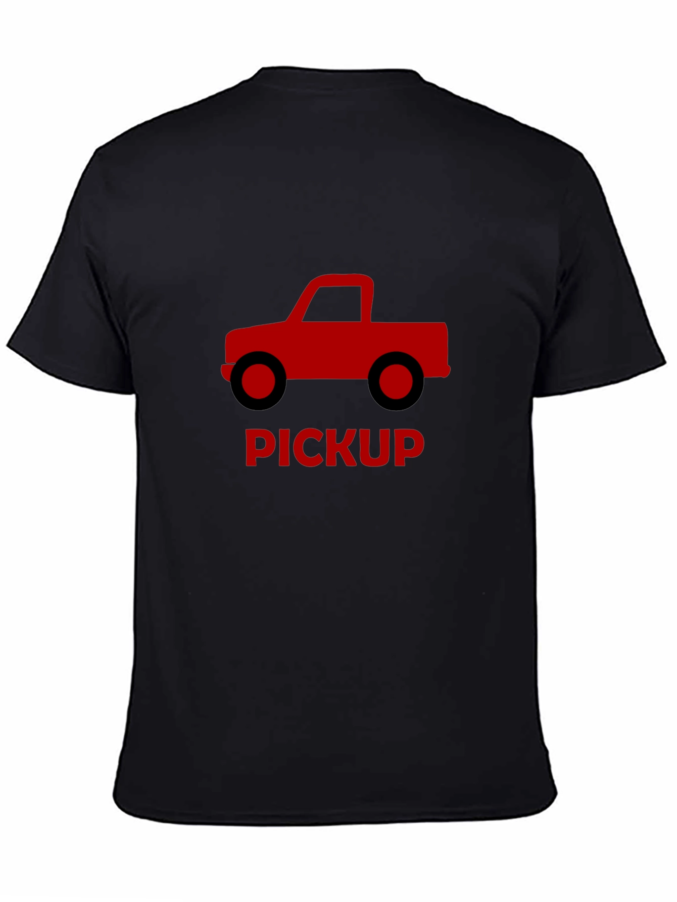 Pickup Truck Graphic Tee - Black Cotton