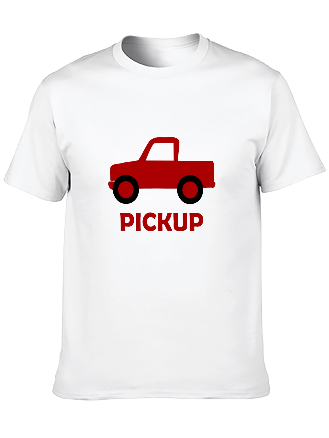 Pickup Truck Graphic Tee - Black Cotton
