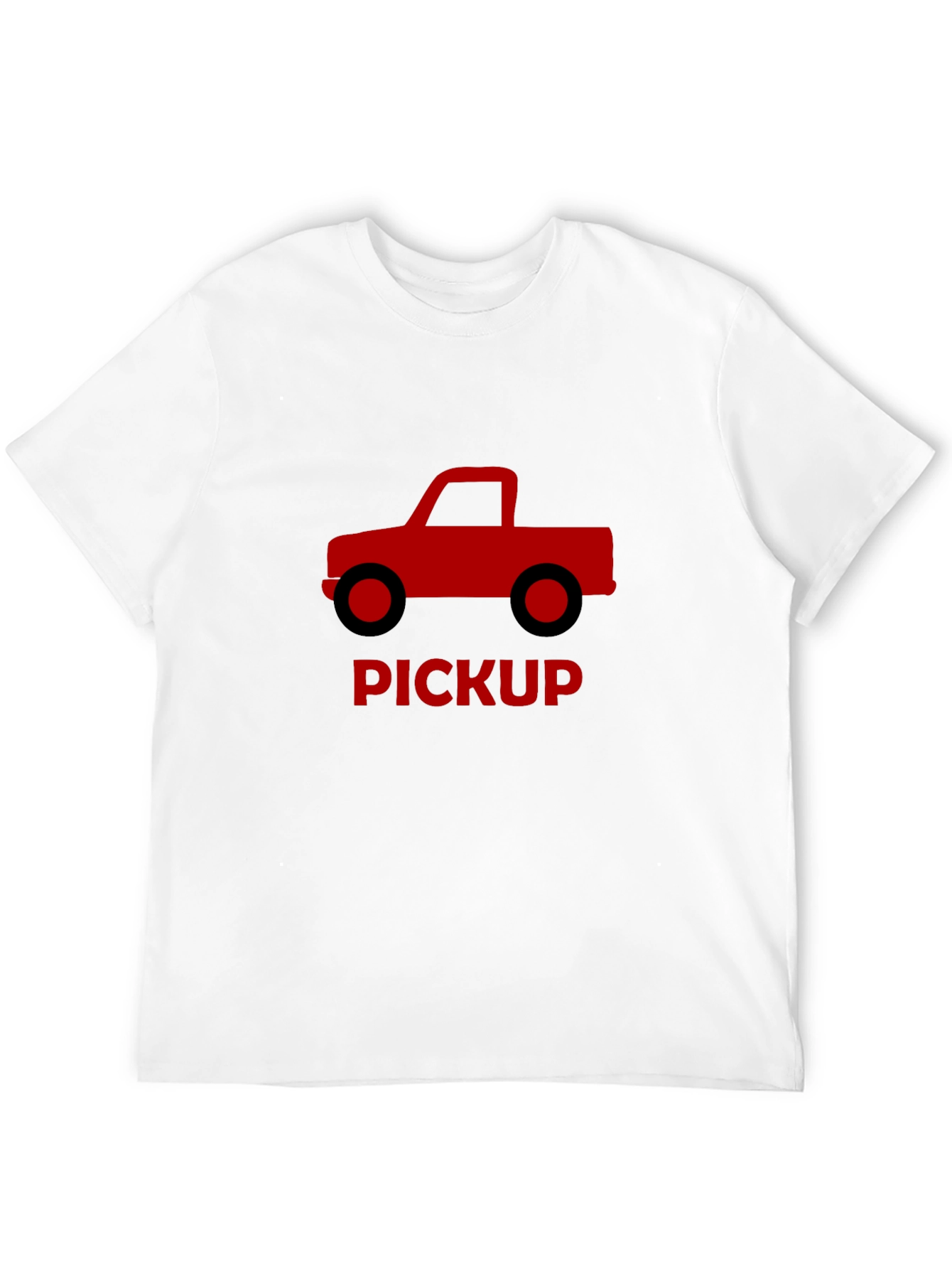 Pickup Truck Graphic Tee - Black Cotton