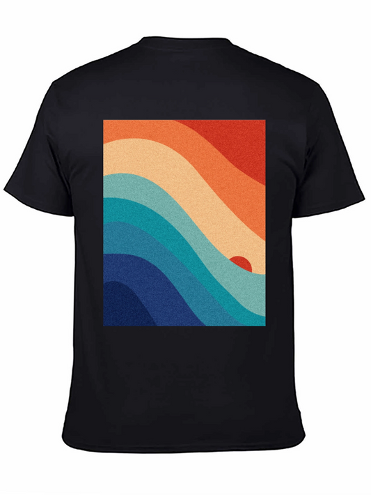 Retro Wave Graphic Tee - Vintage Style