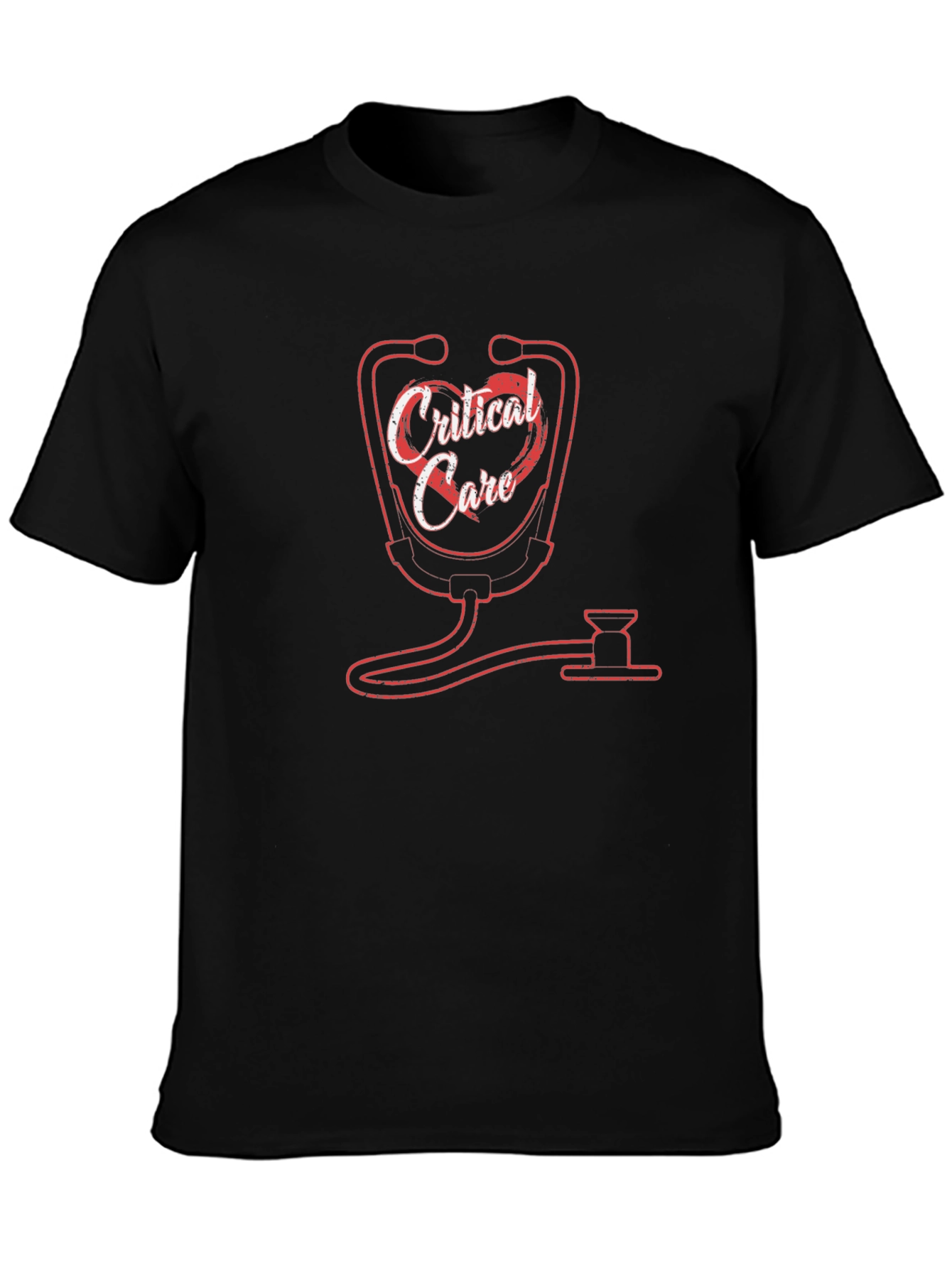 Critical Care Stethoscope Graphic T-Shirt